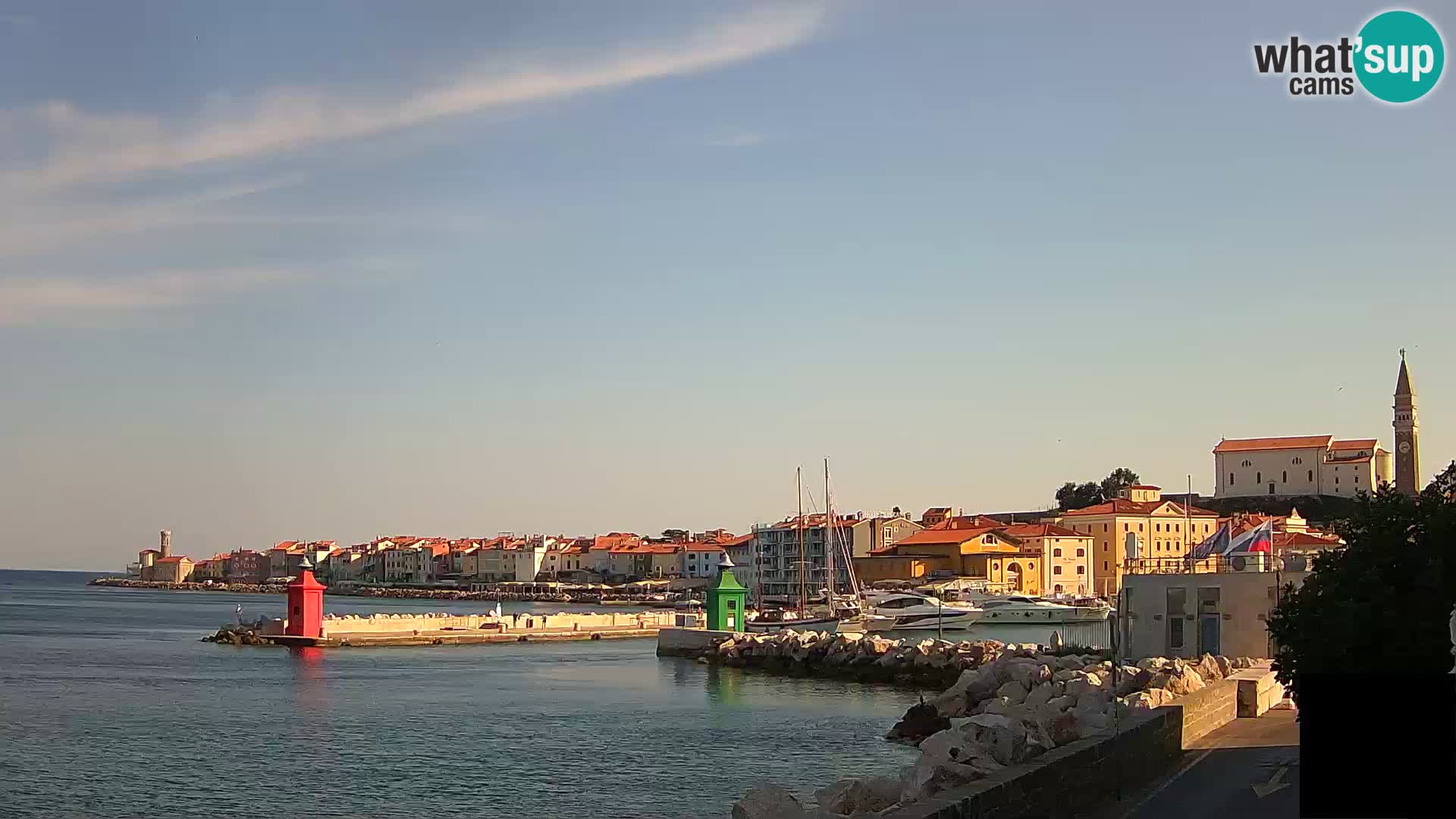 Pirano – vista verso la Punta e il “Mandrač”