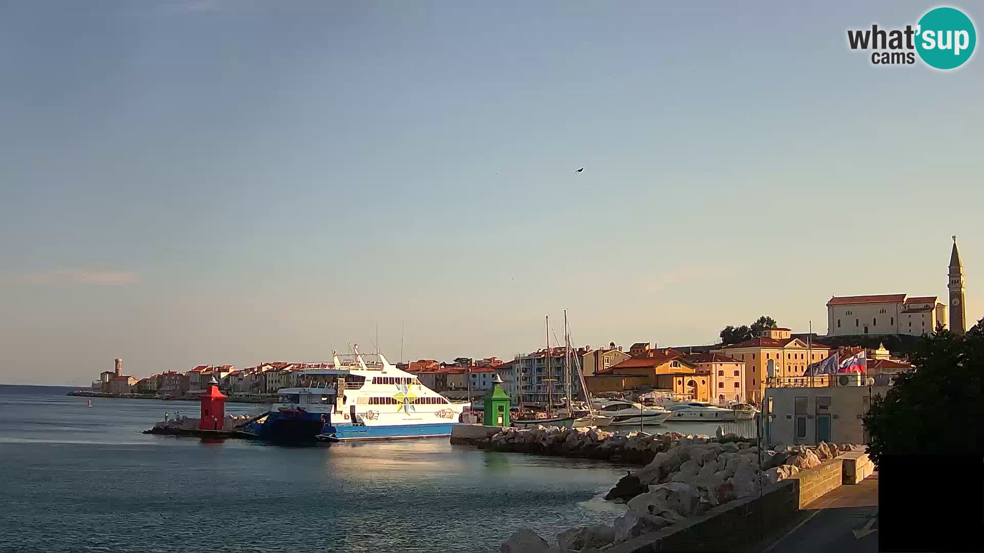 Piran – view to Punta and Mandrač