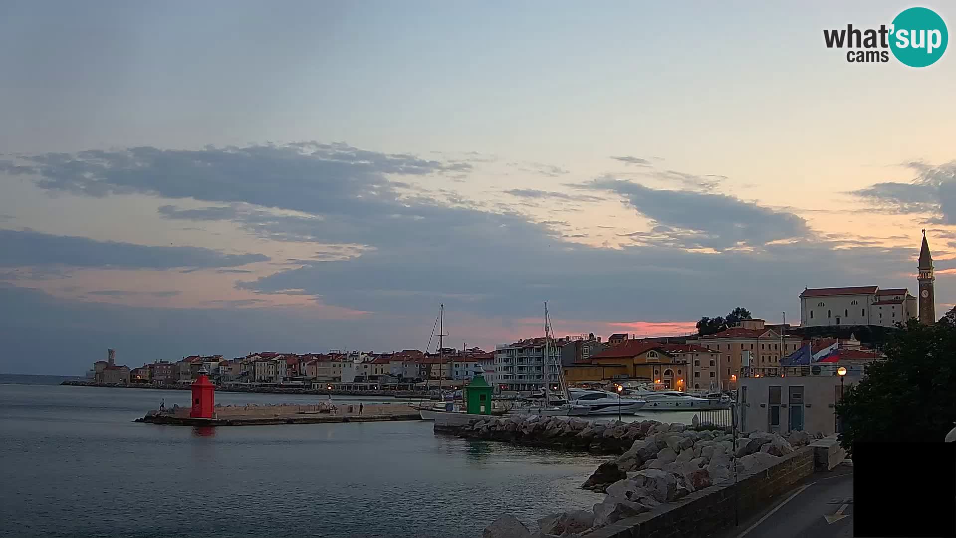 Pirano – vista verso la Punta e il “Mandrač”