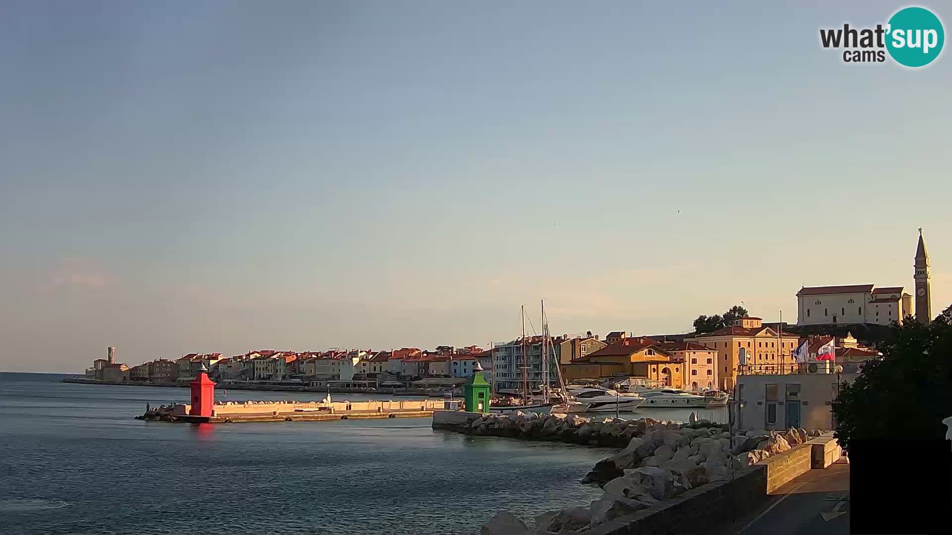 Piran – view to Punta and Mandrač