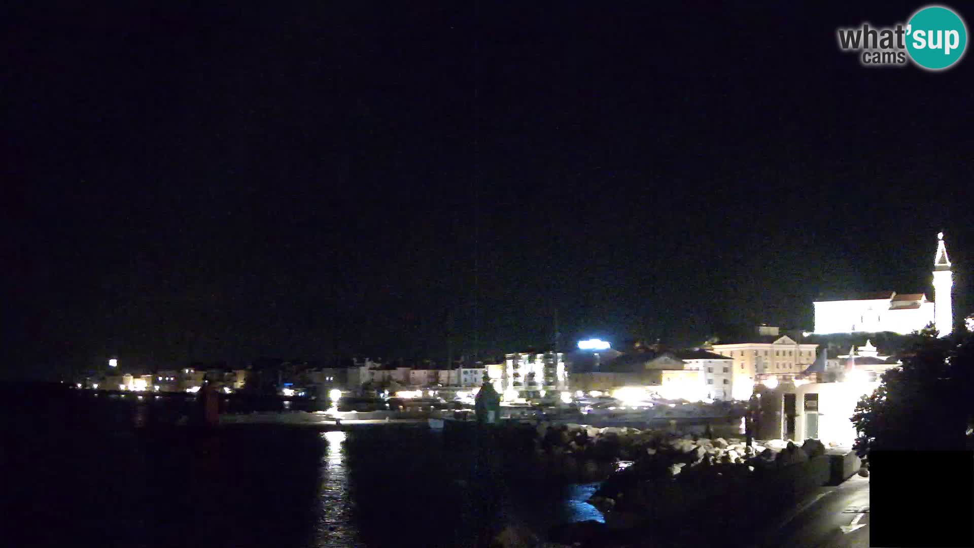 Pirano – vista verso la Punta e il “Mandrač”