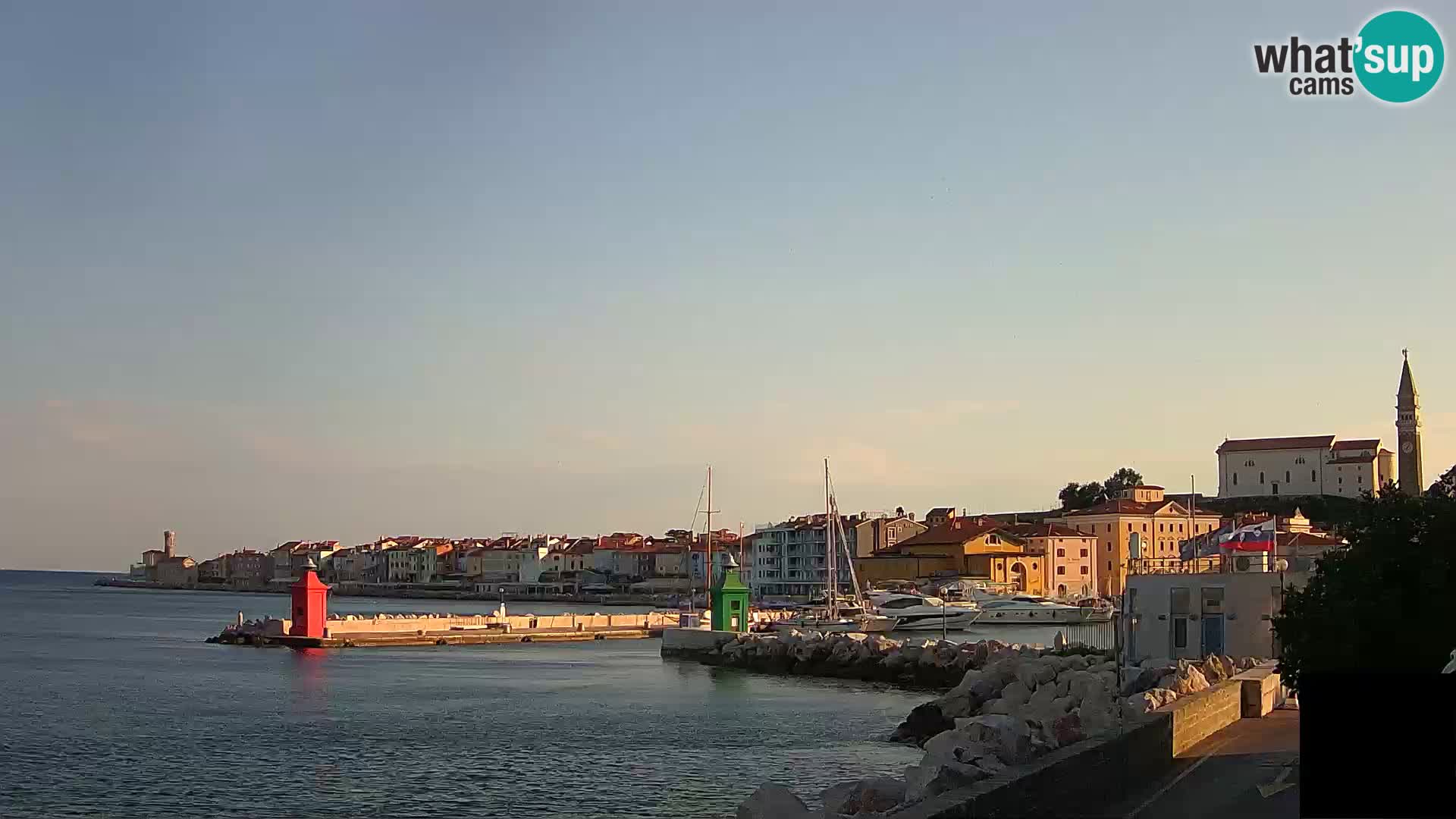 Piran – view to Punta and Mandrač