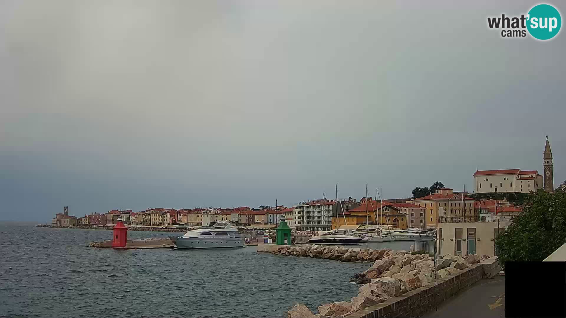 Piran – view to Punta and Mandrač
