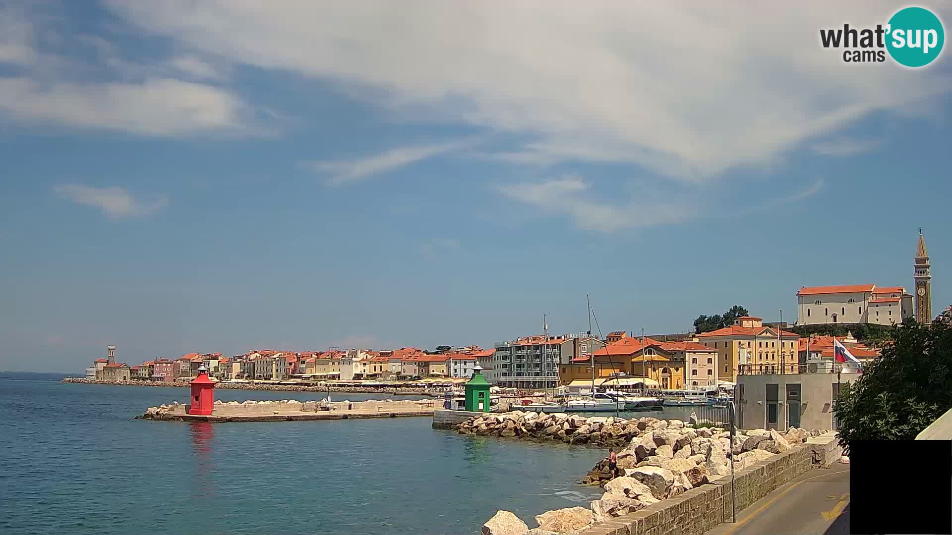 Piran – view to Punta and Mandrač