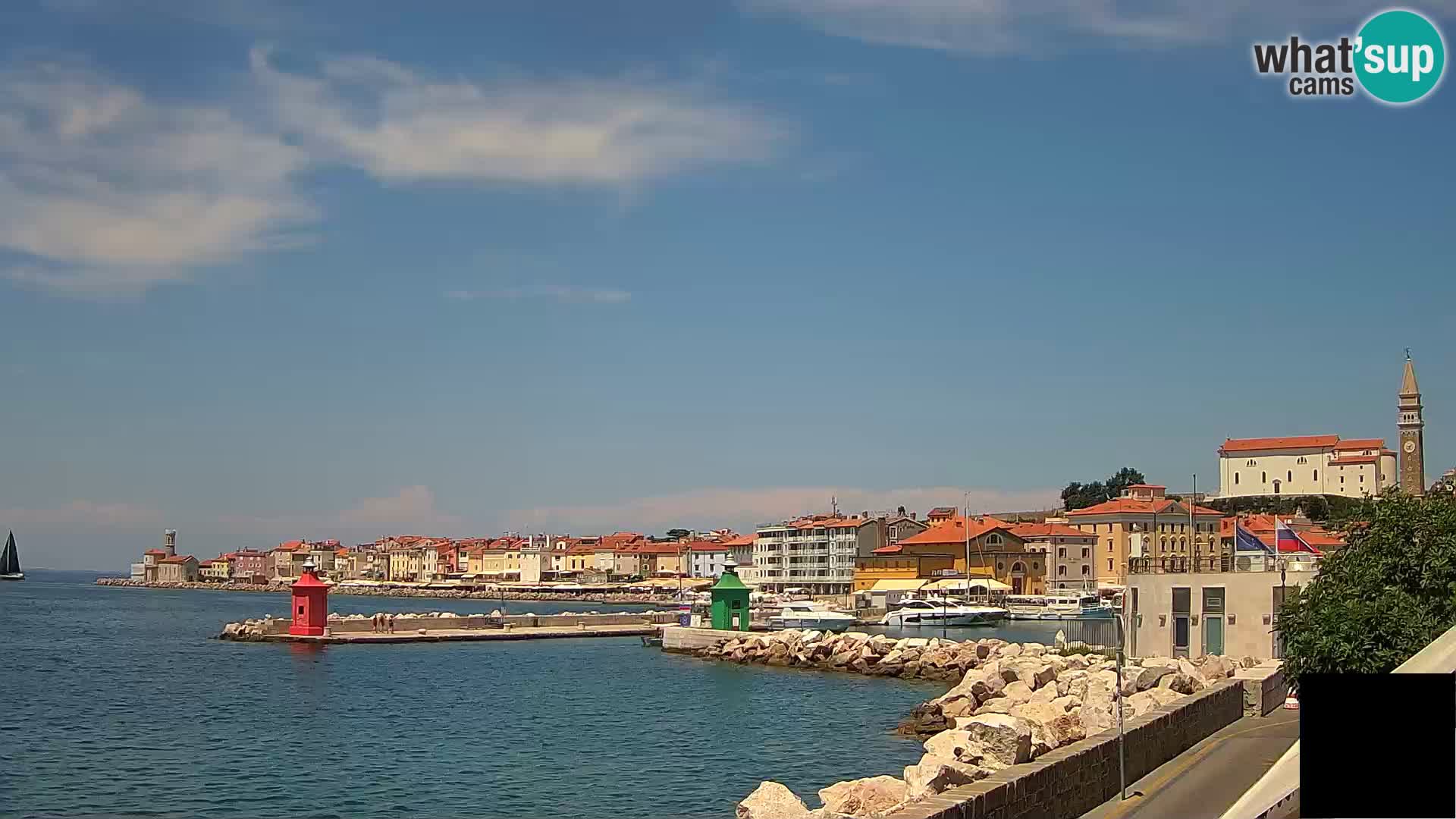 Piran – view to Punta and Mandrač
