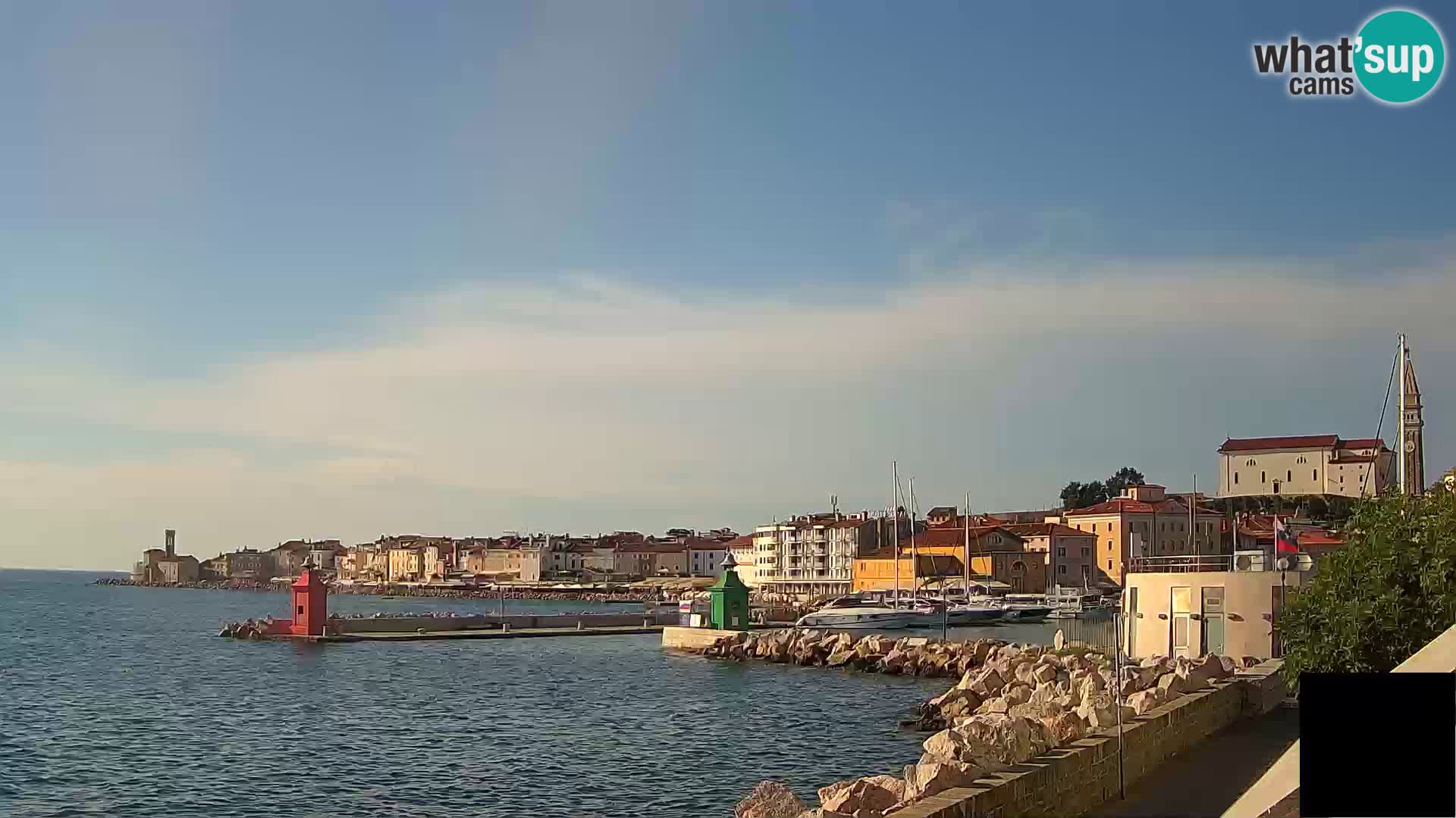 Piran – view to Punta and Mandrač