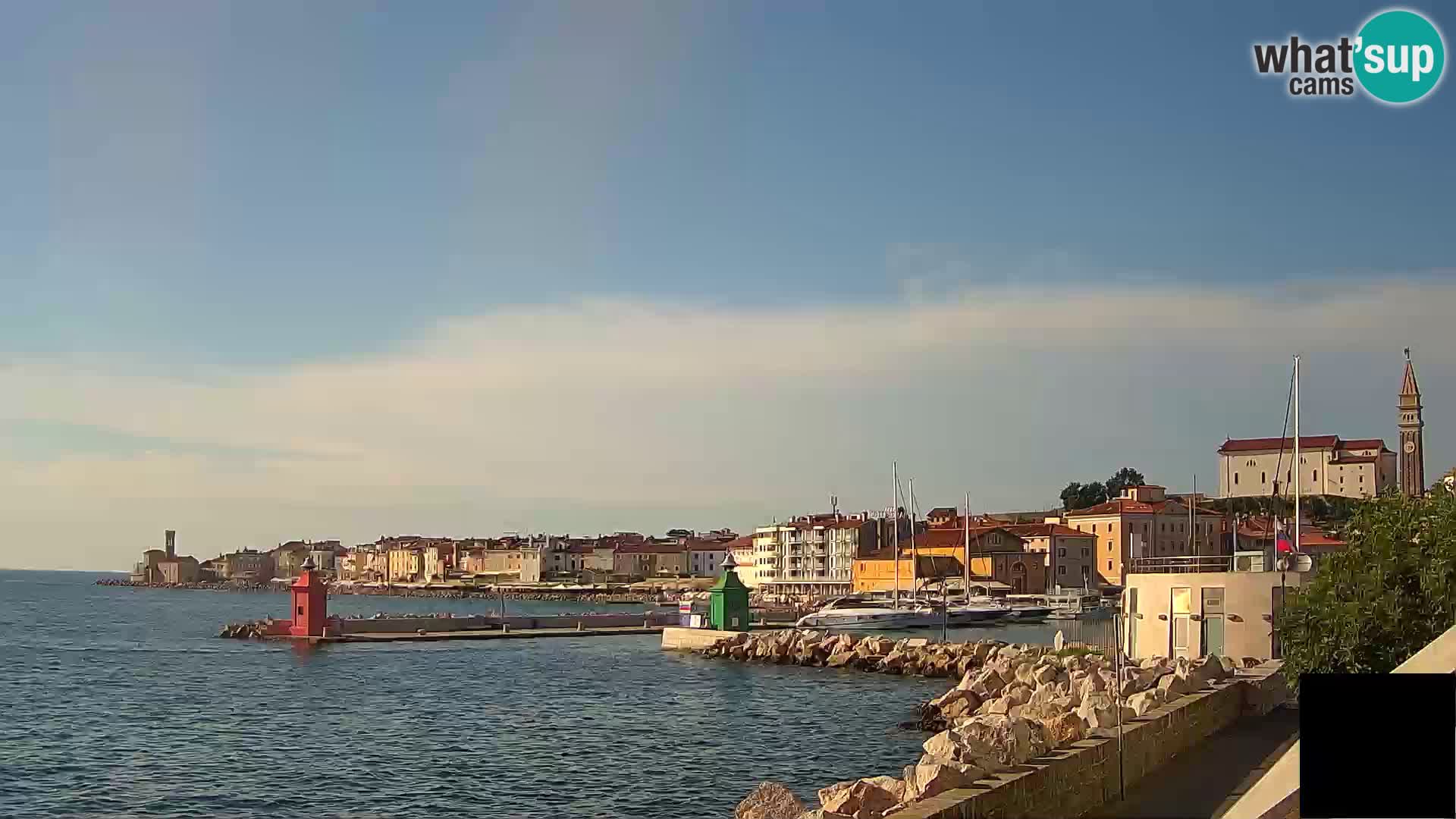 Pirano – vista verso la Punta e il “Mandrač”