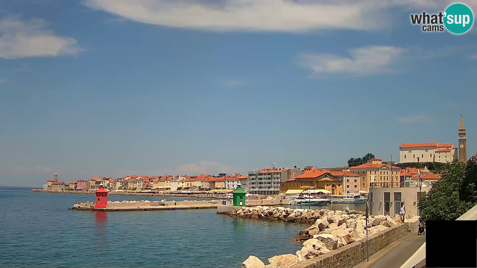 Piran – view to Punta and Mandrač
