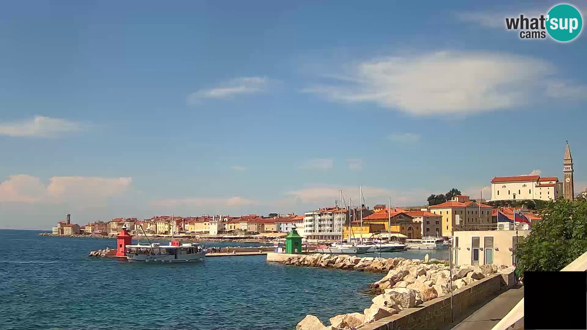 Piran – view to Punta and Mandrač