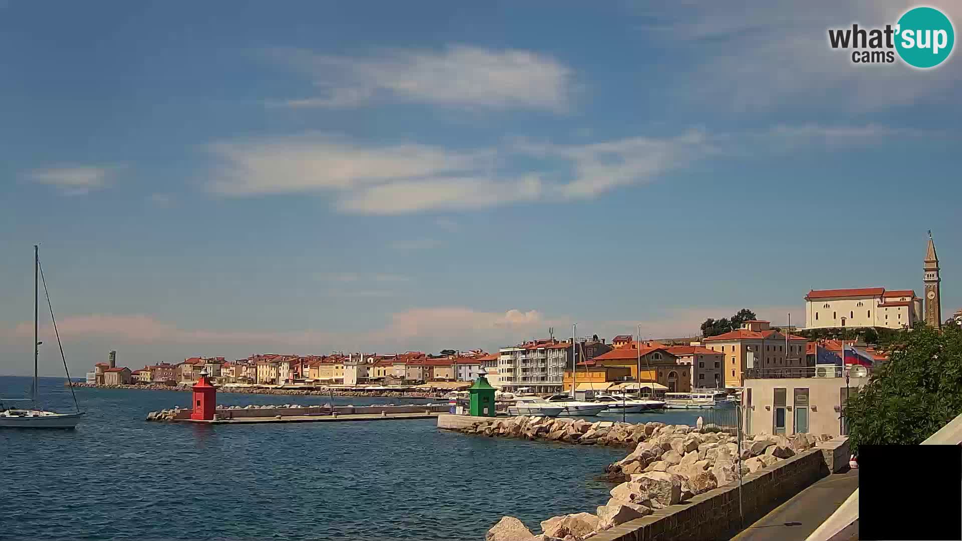Piran – view to Punta and Mandrač