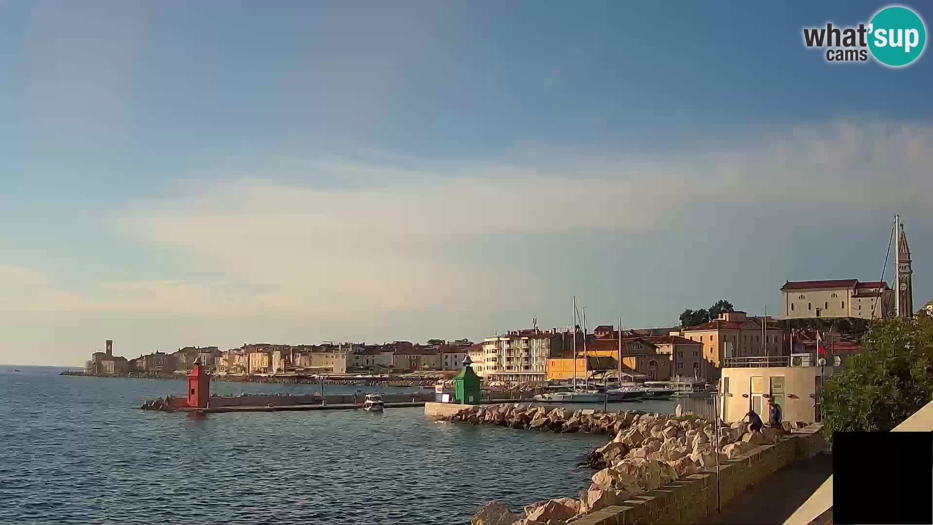 Piran – view to Punta and Mandrač