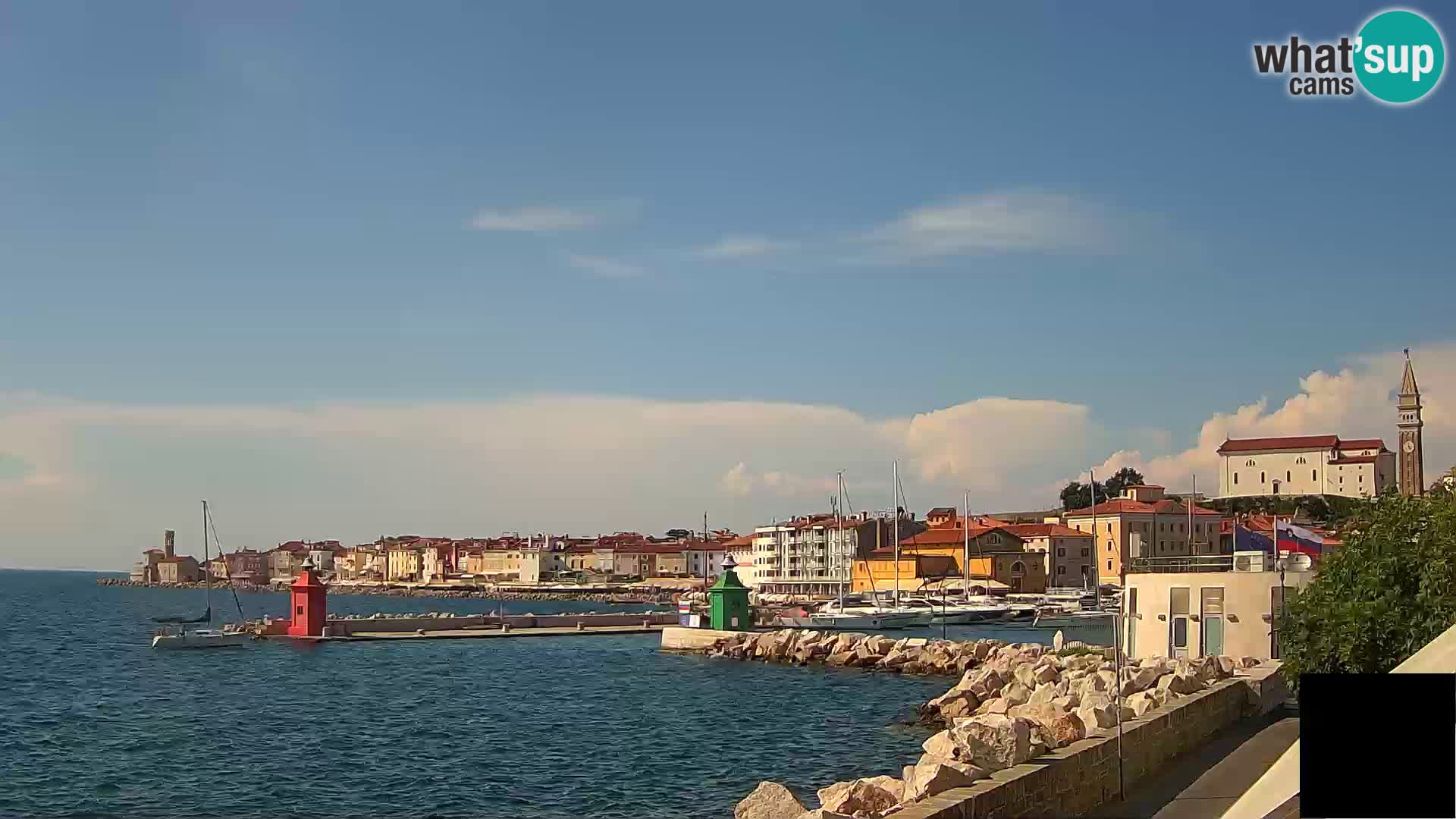 Piran – view to Punta and Mandrač