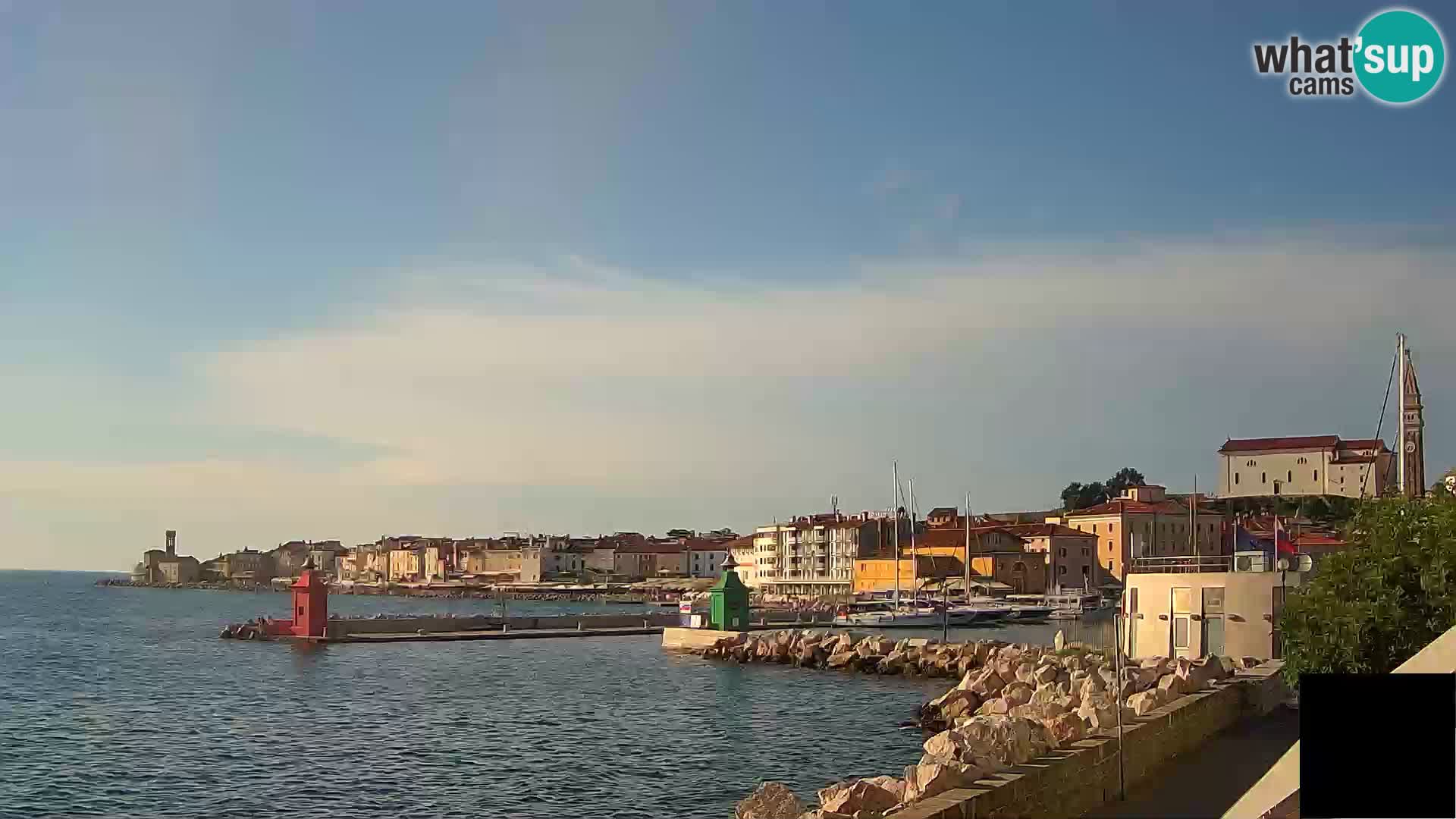 Piran – view to Punta and Mandrač