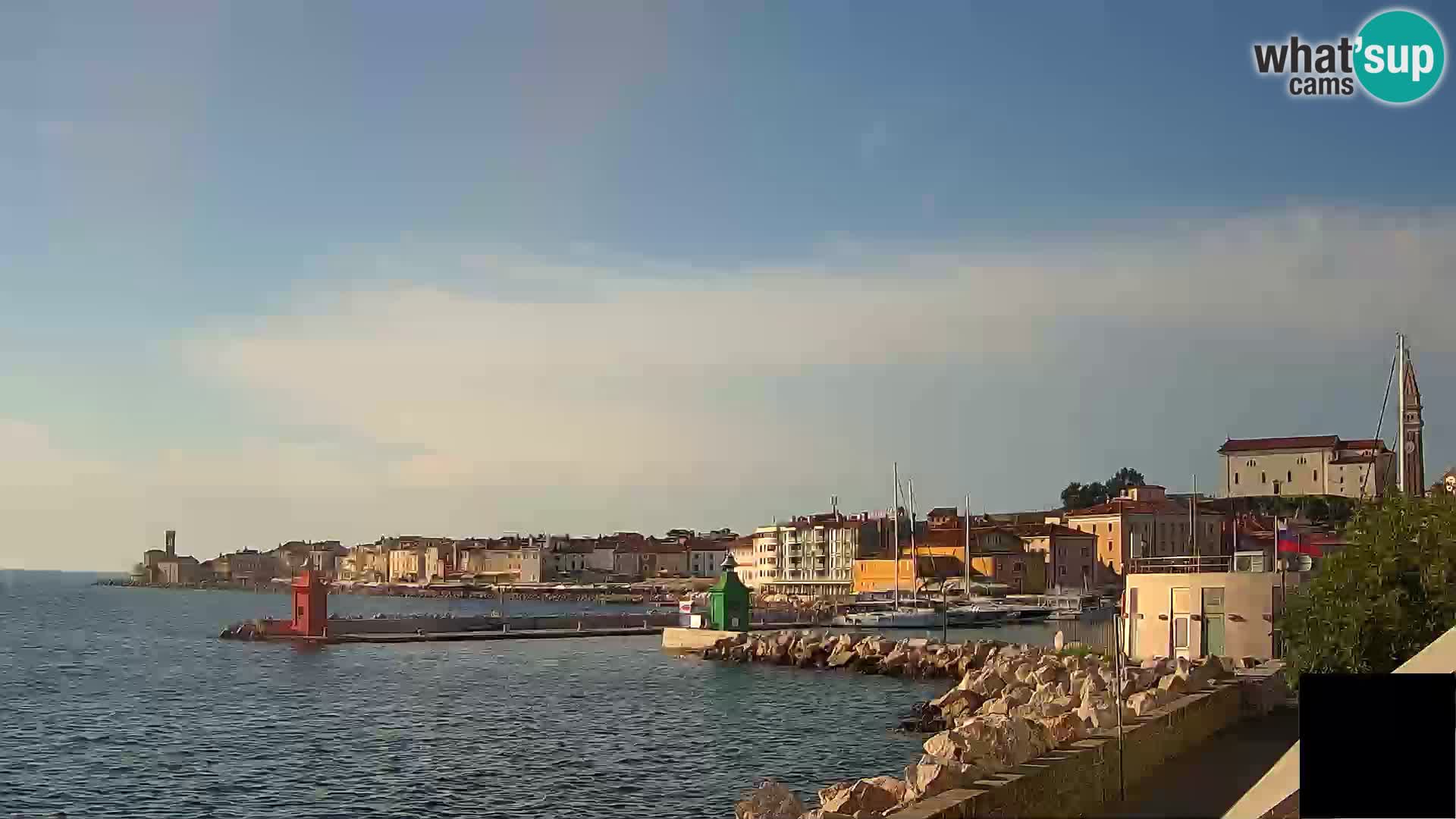 Piran – view to Punta and Mandrač
