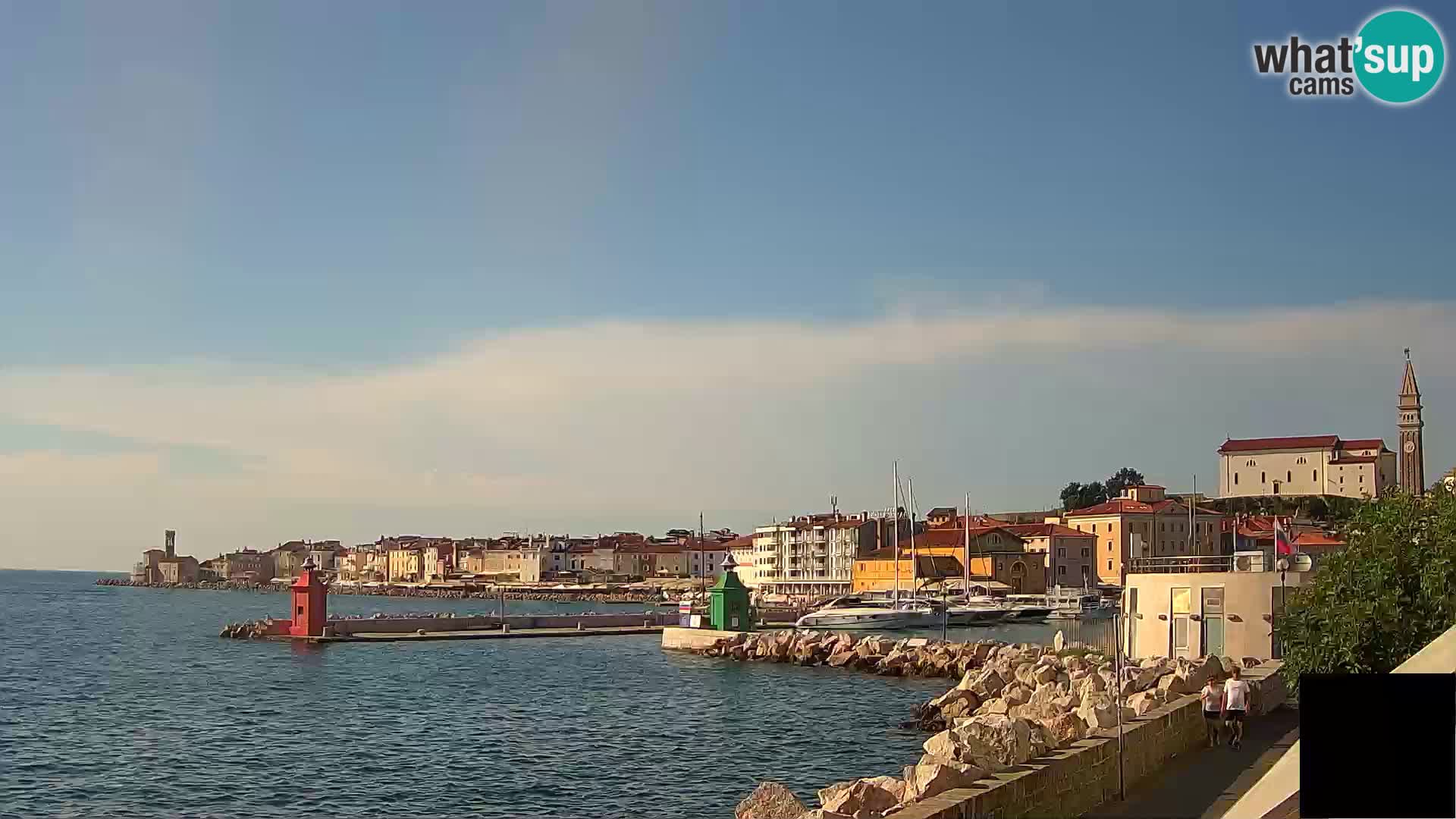 Piran – view to Punta and Mandrač