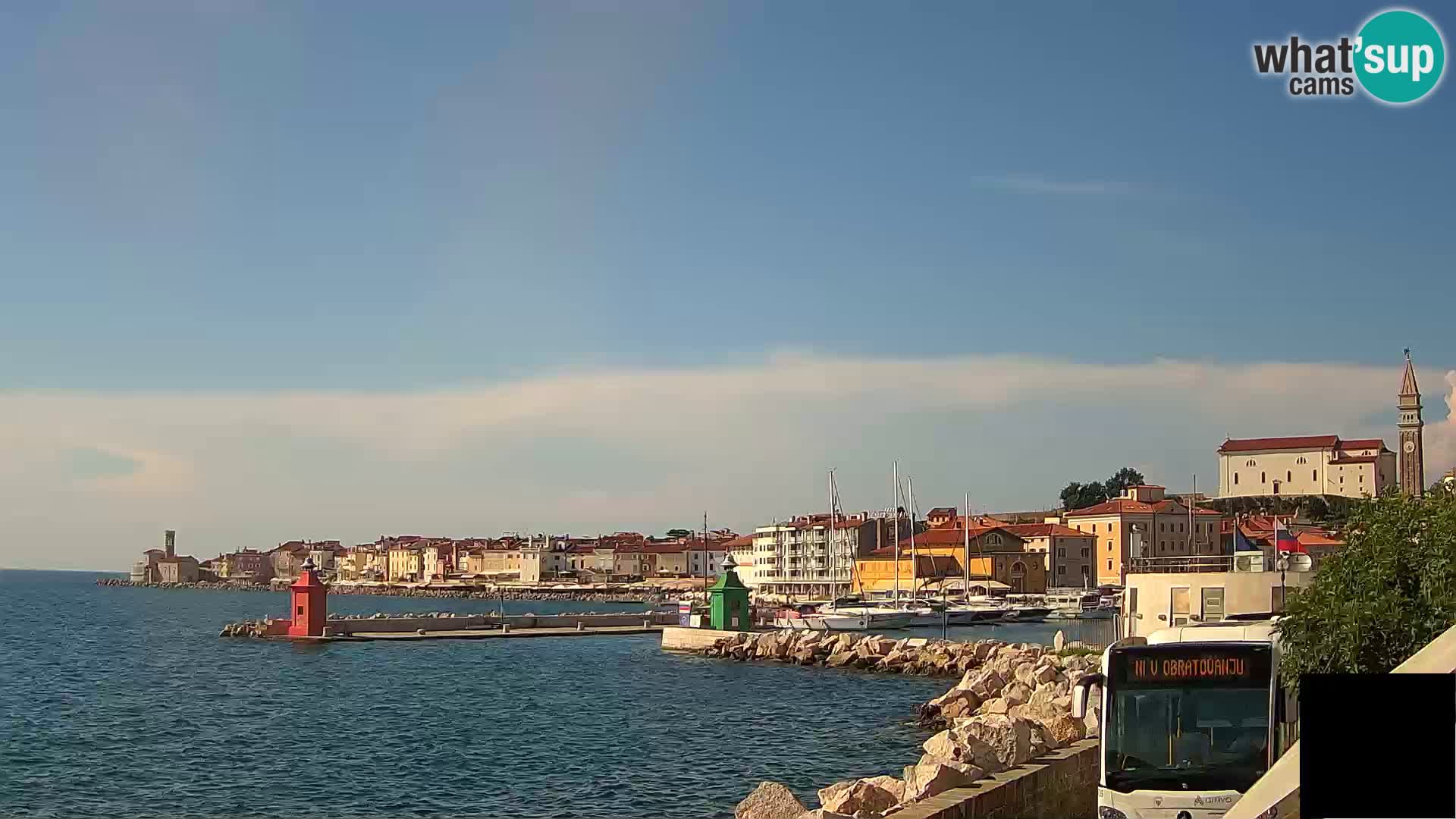 Pirano – vista verso la Punta e il “Mandrač”