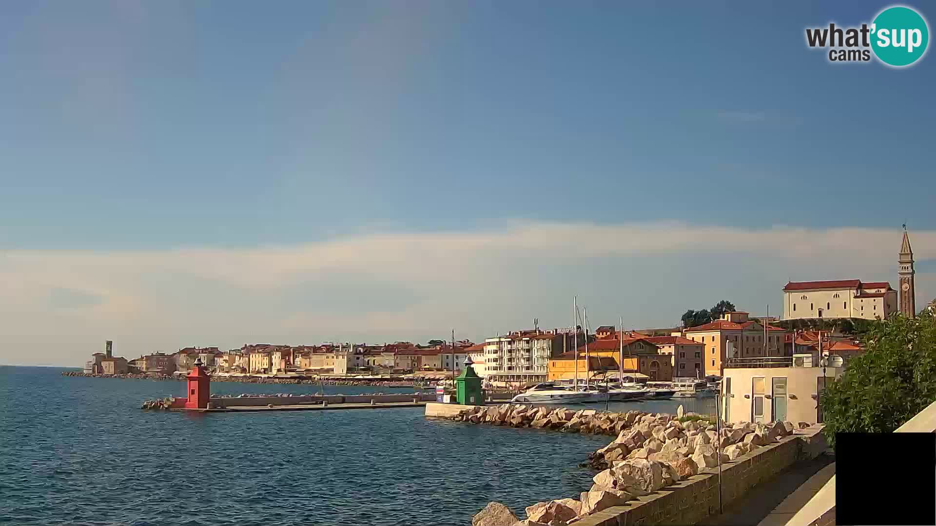 Pirano – vista verso la Punta e il “Mandrač”