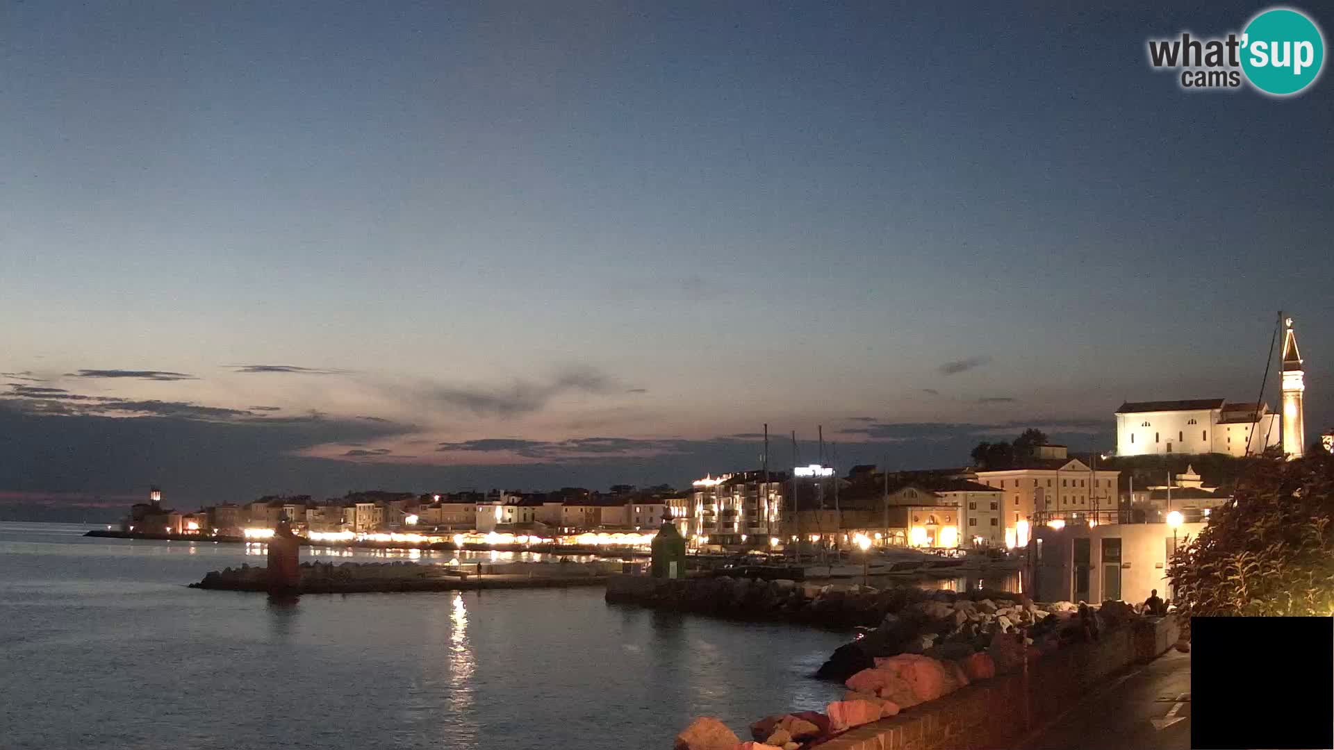 Piran – view to Punta and Mandrač