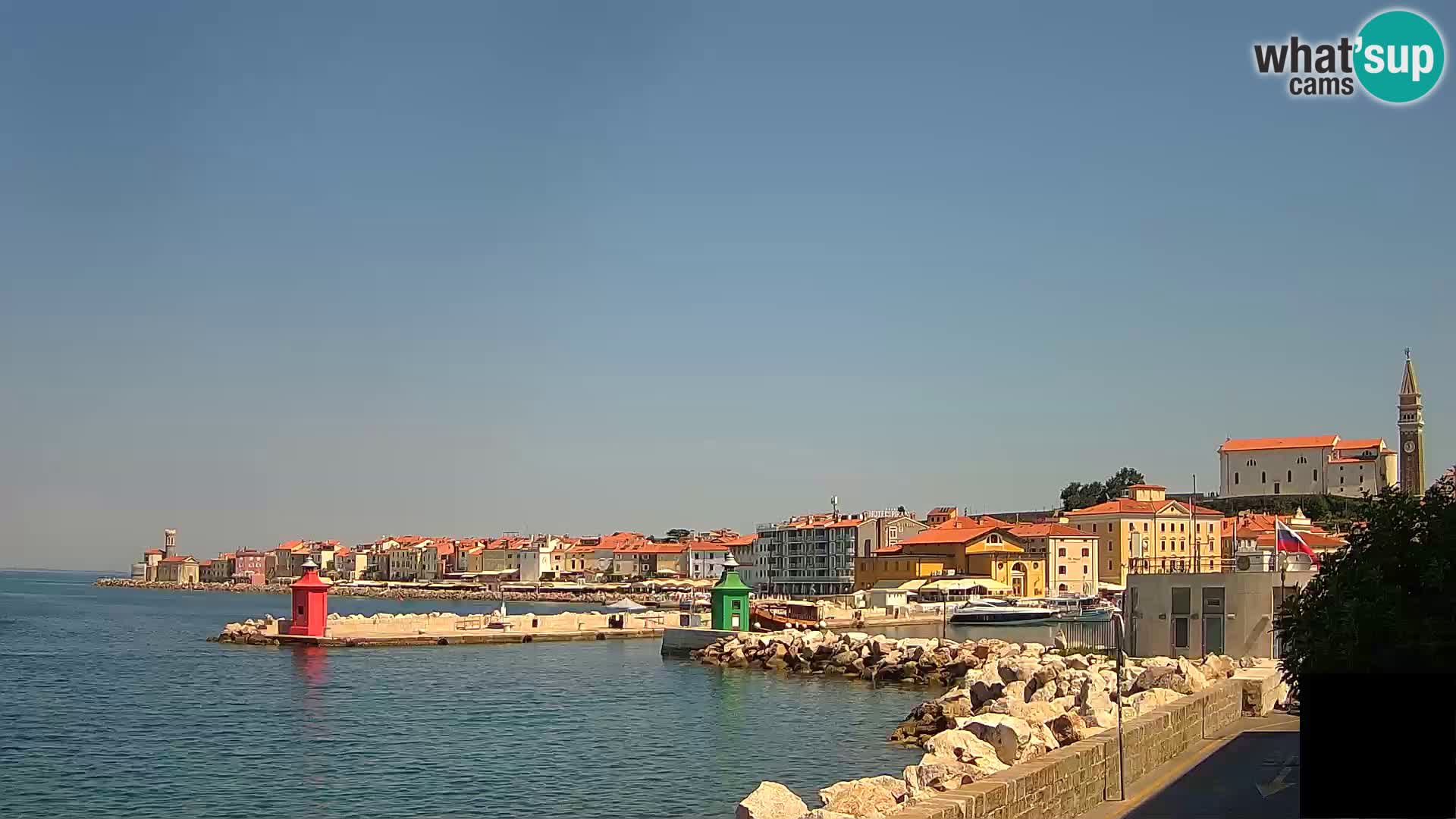 Piran – view to Punta and Mandrač