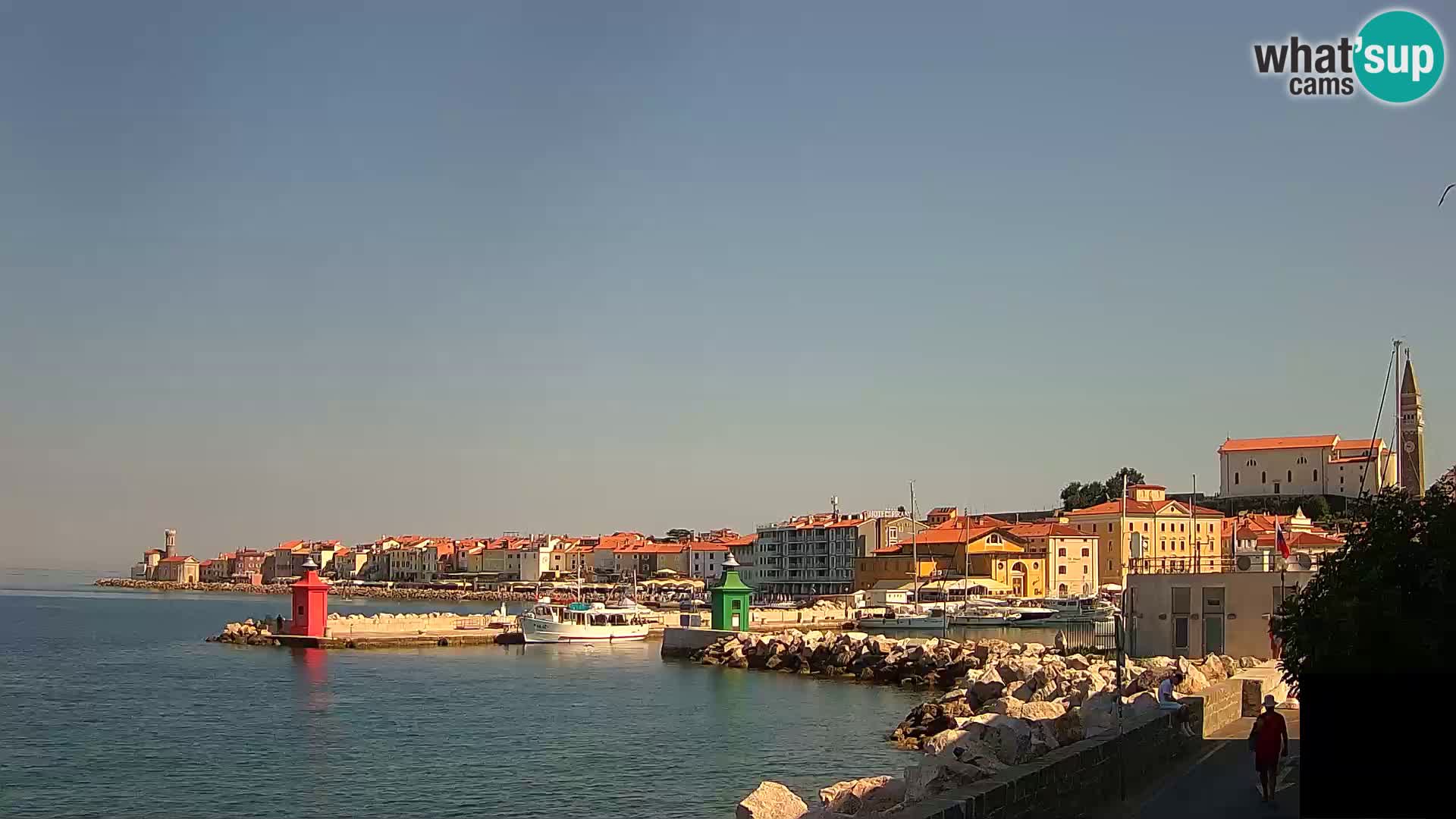 Piran – view to Punta and Mandrač