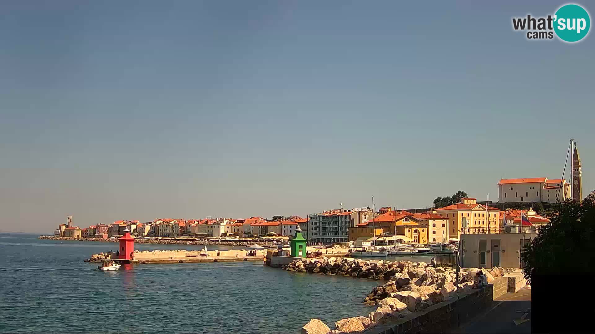 Pirano – vista verso la Punta e il “Mandrač”