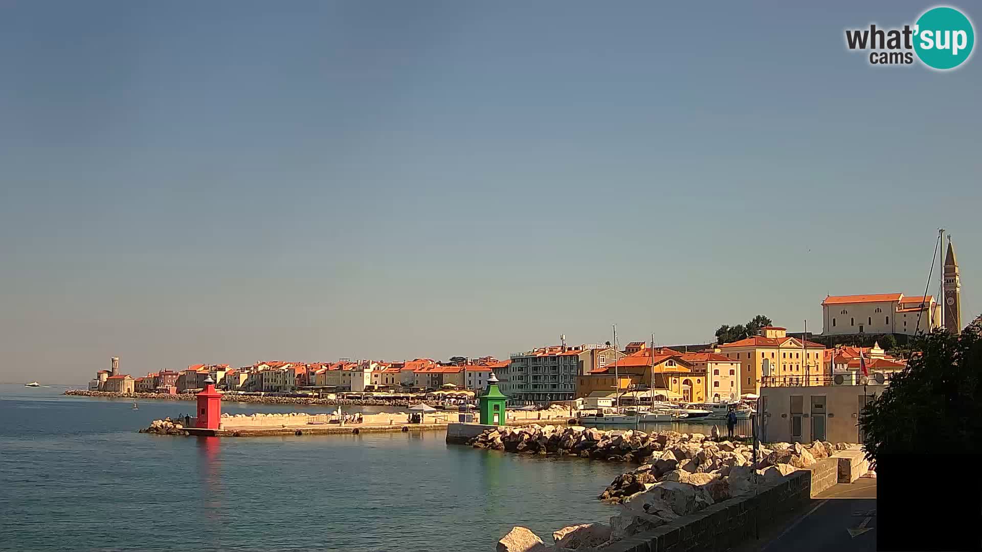Piran – view to Punta and Mandrač