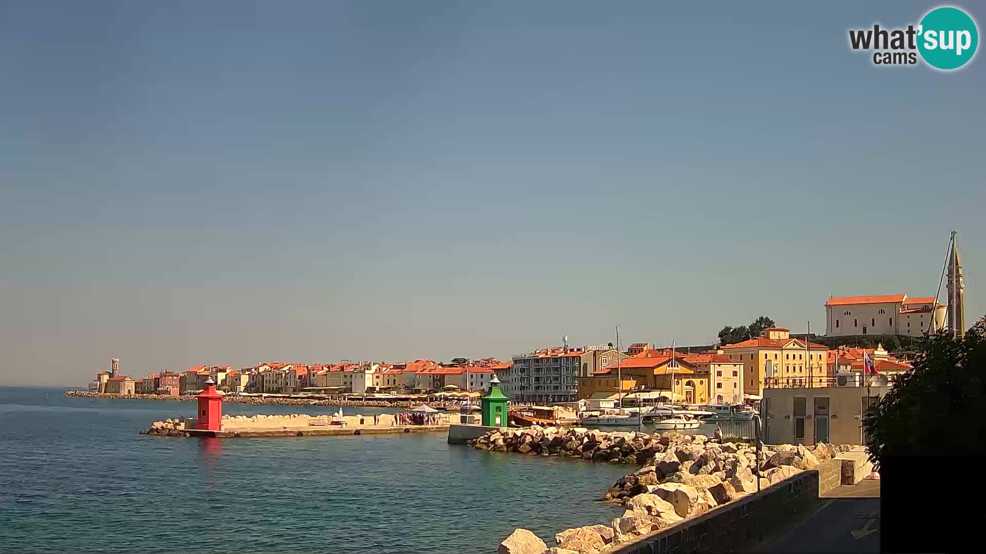 Pirano – vista verso la Punta e il “Mandrač”