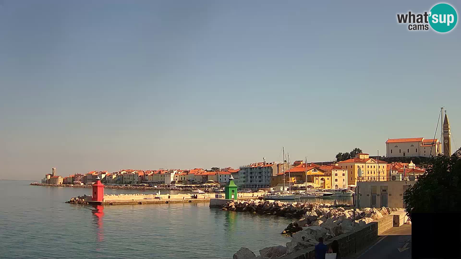 Piran – view to Punta and Mandrač