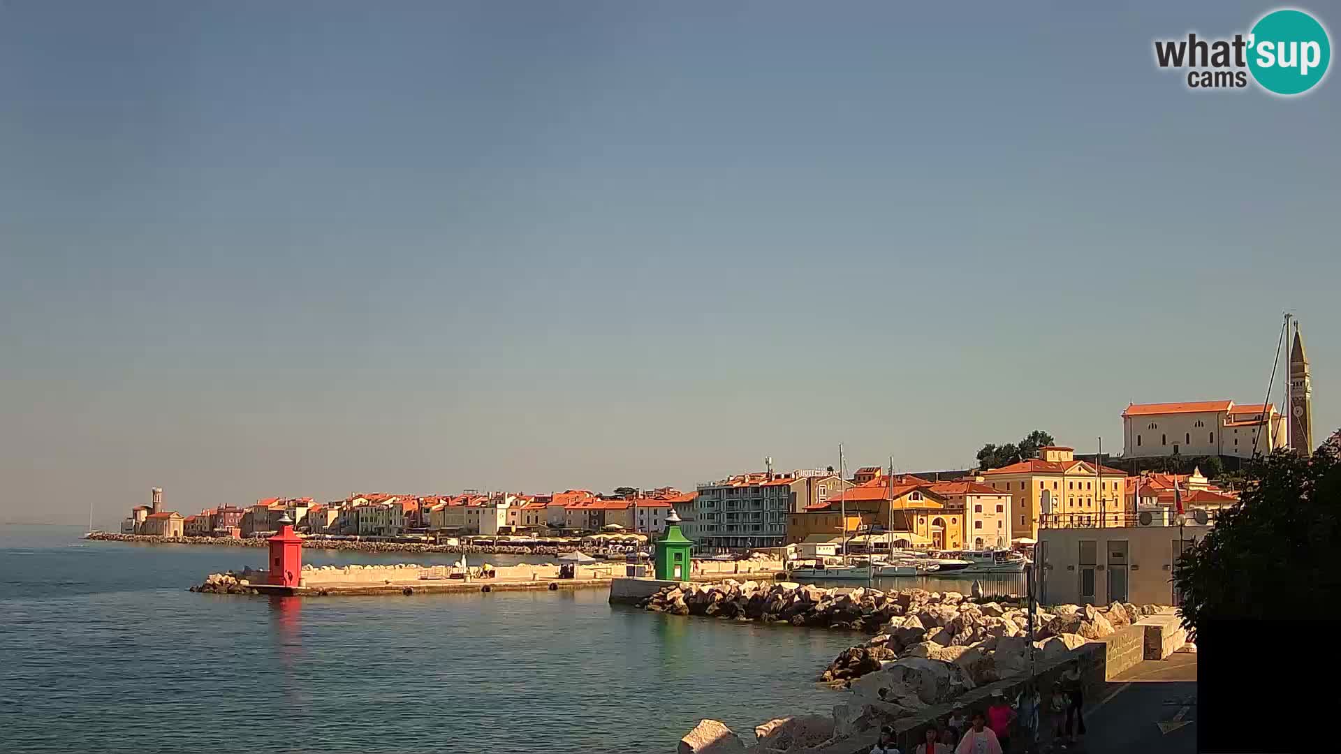 Piran – view to Punta and Mandrač