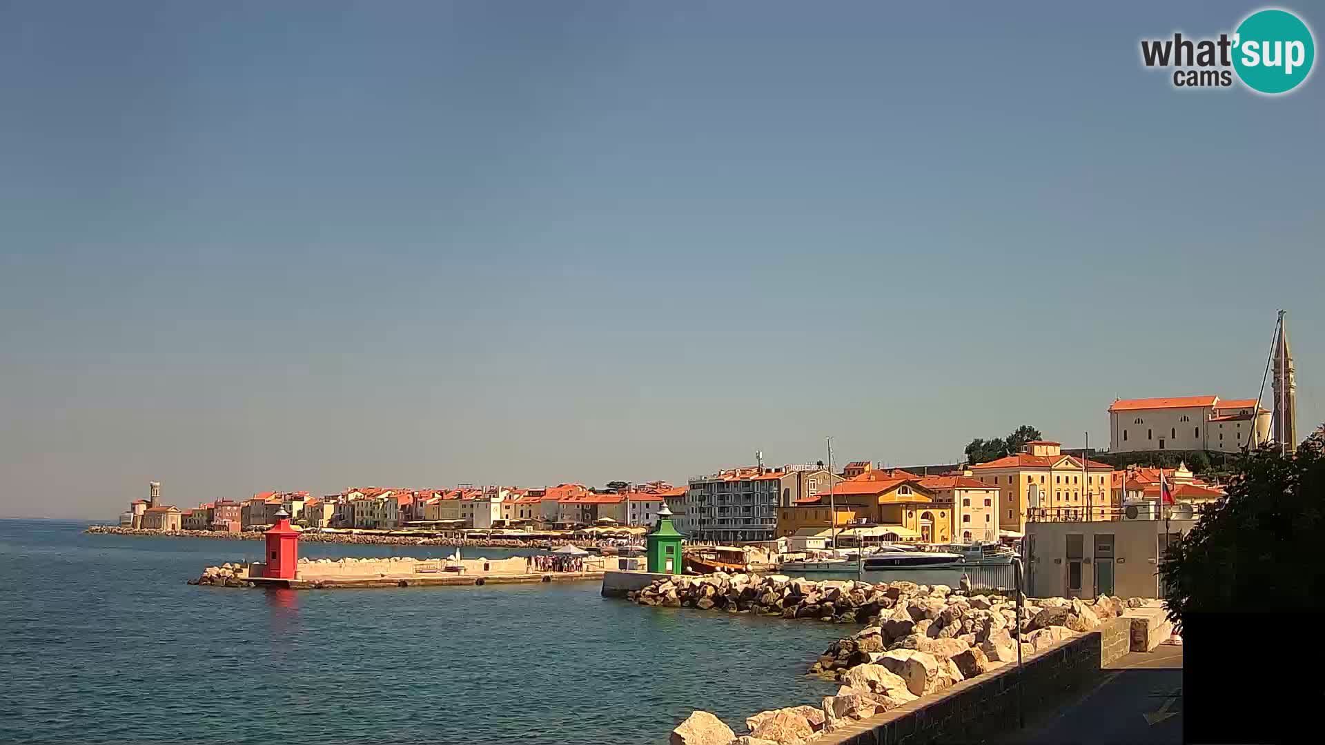 Pirano – vista verso la Punta e il “Mandrač”