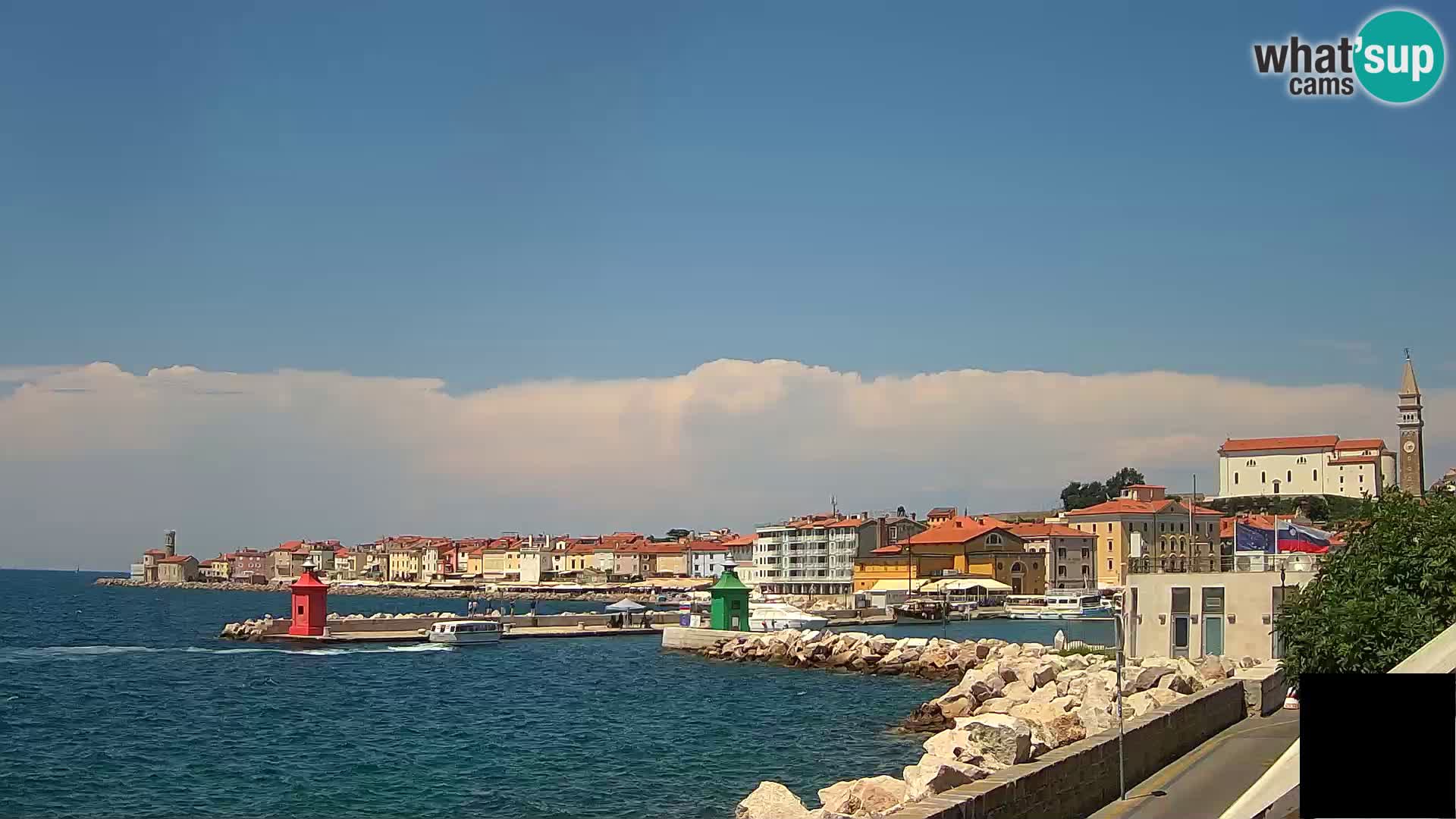 Piran – view to Punta and Mandrač