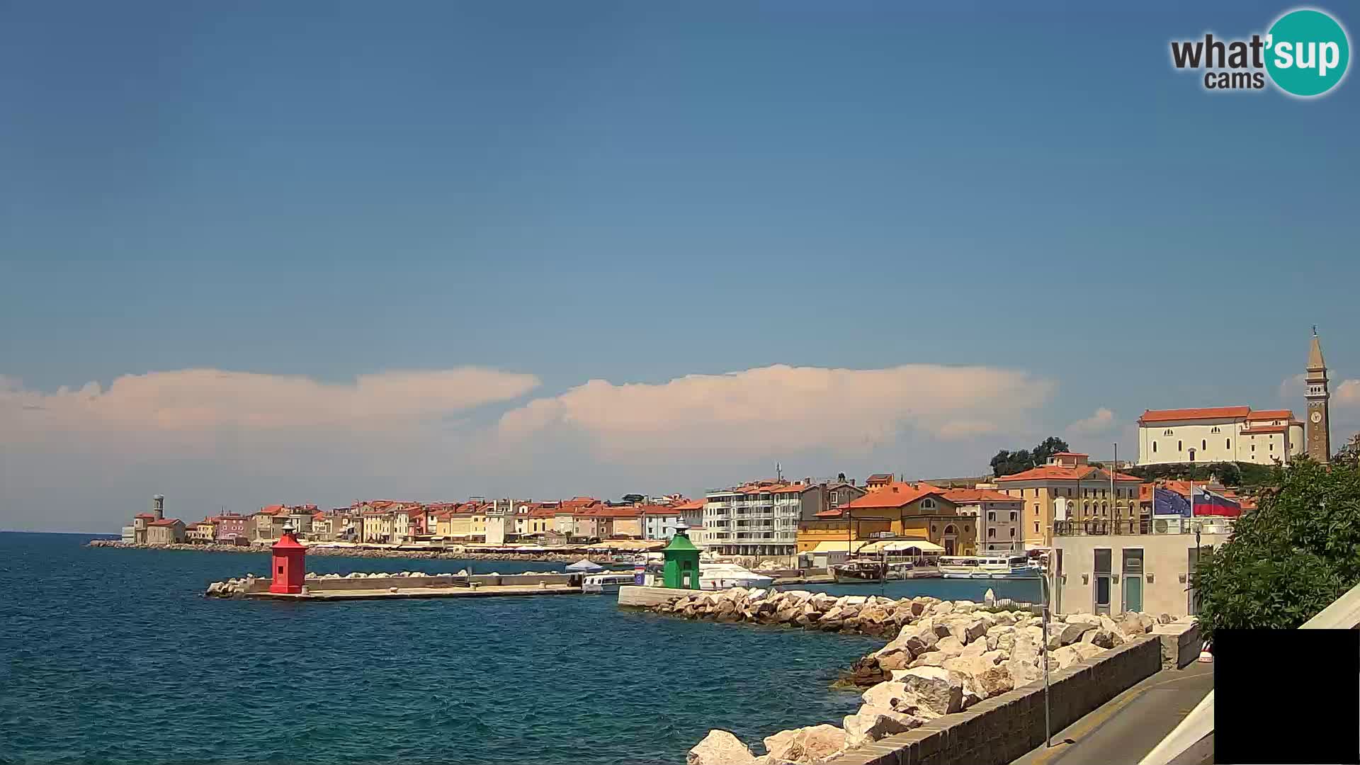 Piran – view to Punta and Mandrač