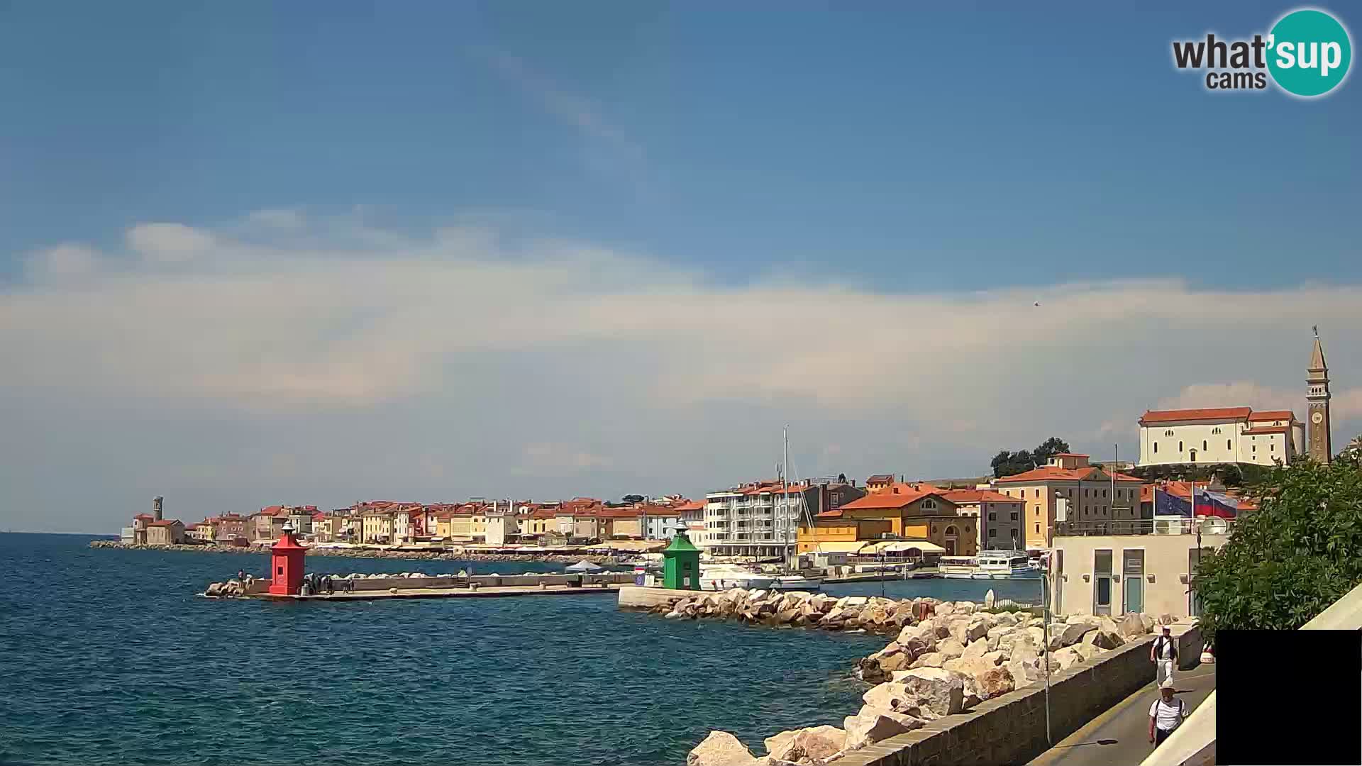 Piran – view to Punta and Mandrač