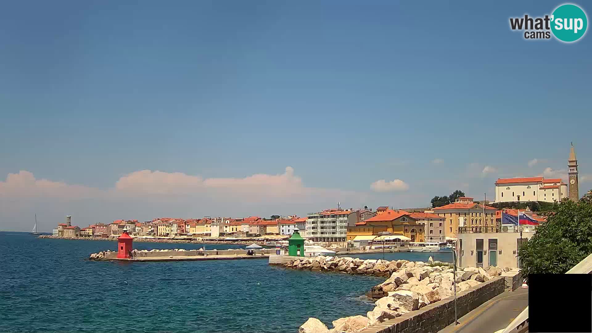 Piran – view to Punta and Mandrač