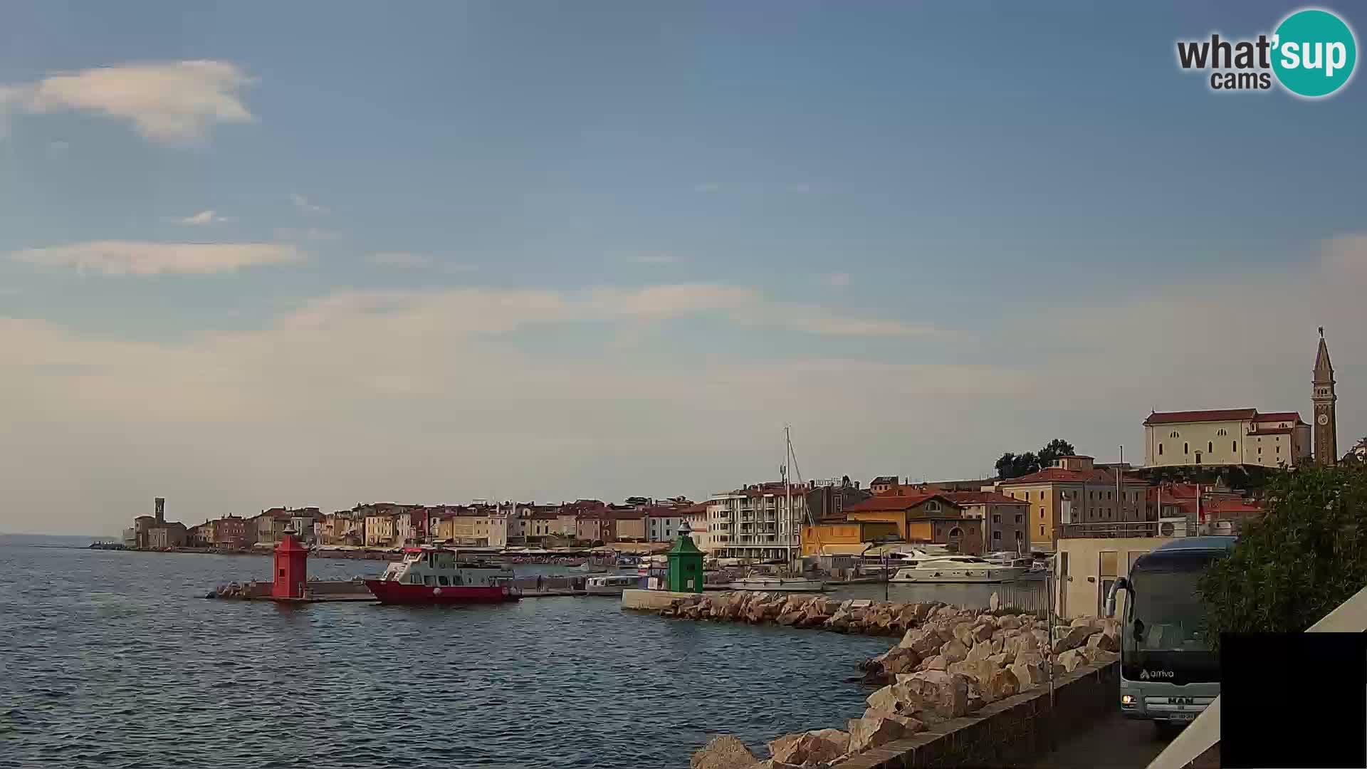 Piran – view to Punta and Mandrač