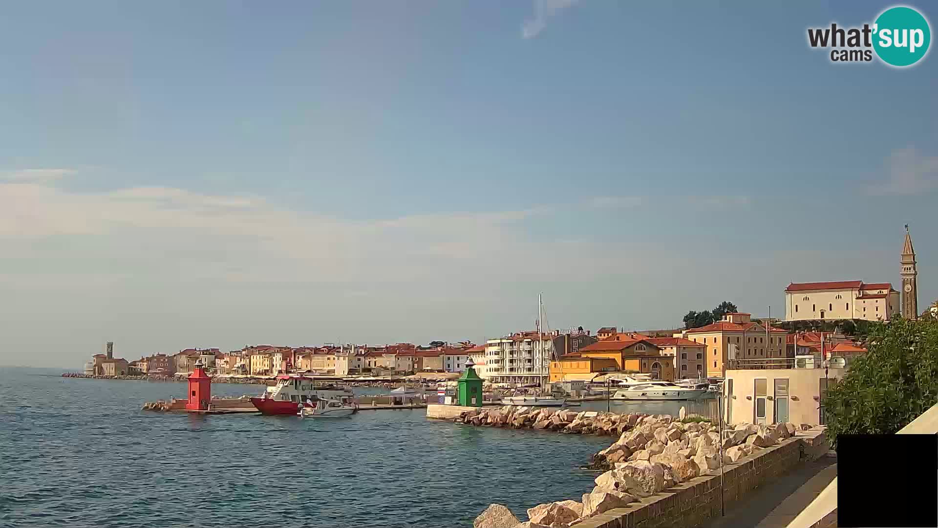 Pirano – vista verso la Punta e il “Mandrač”