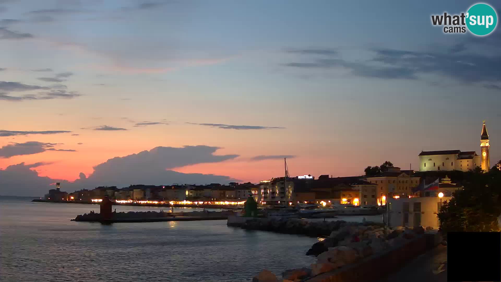Piran – view to Punta and Mandrač