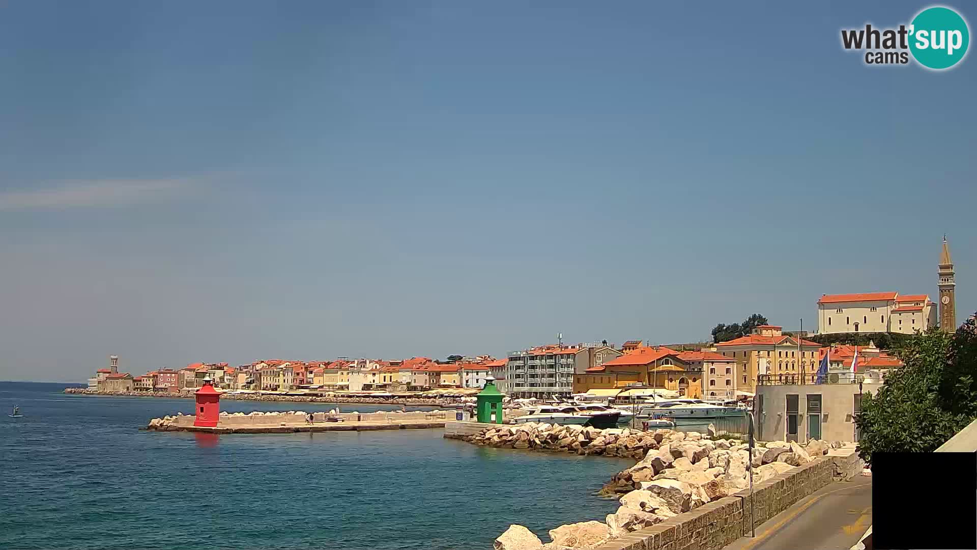 Piran – view to Punta and Mandrač