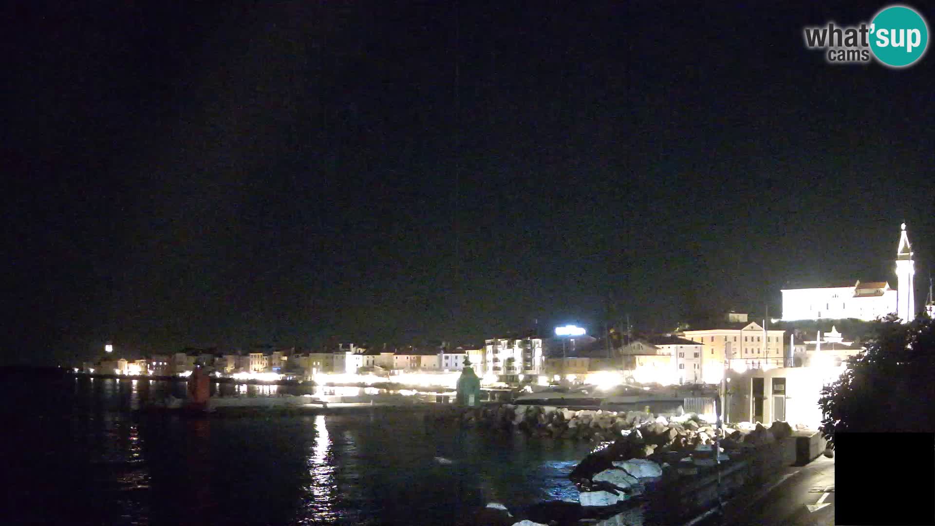 Piran – view to Punta and Mandrač