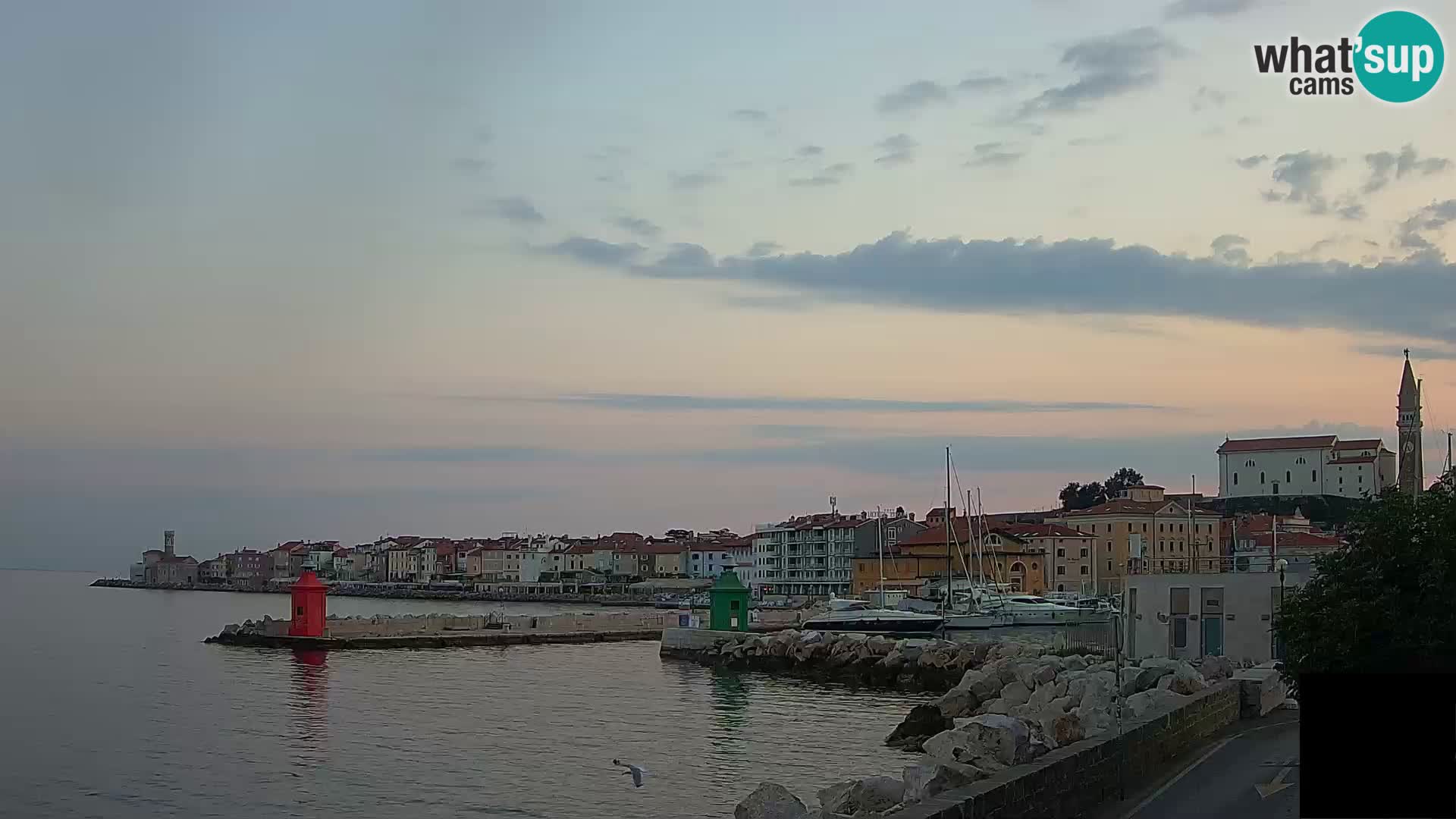 Piran – view to Punta and Mandrač