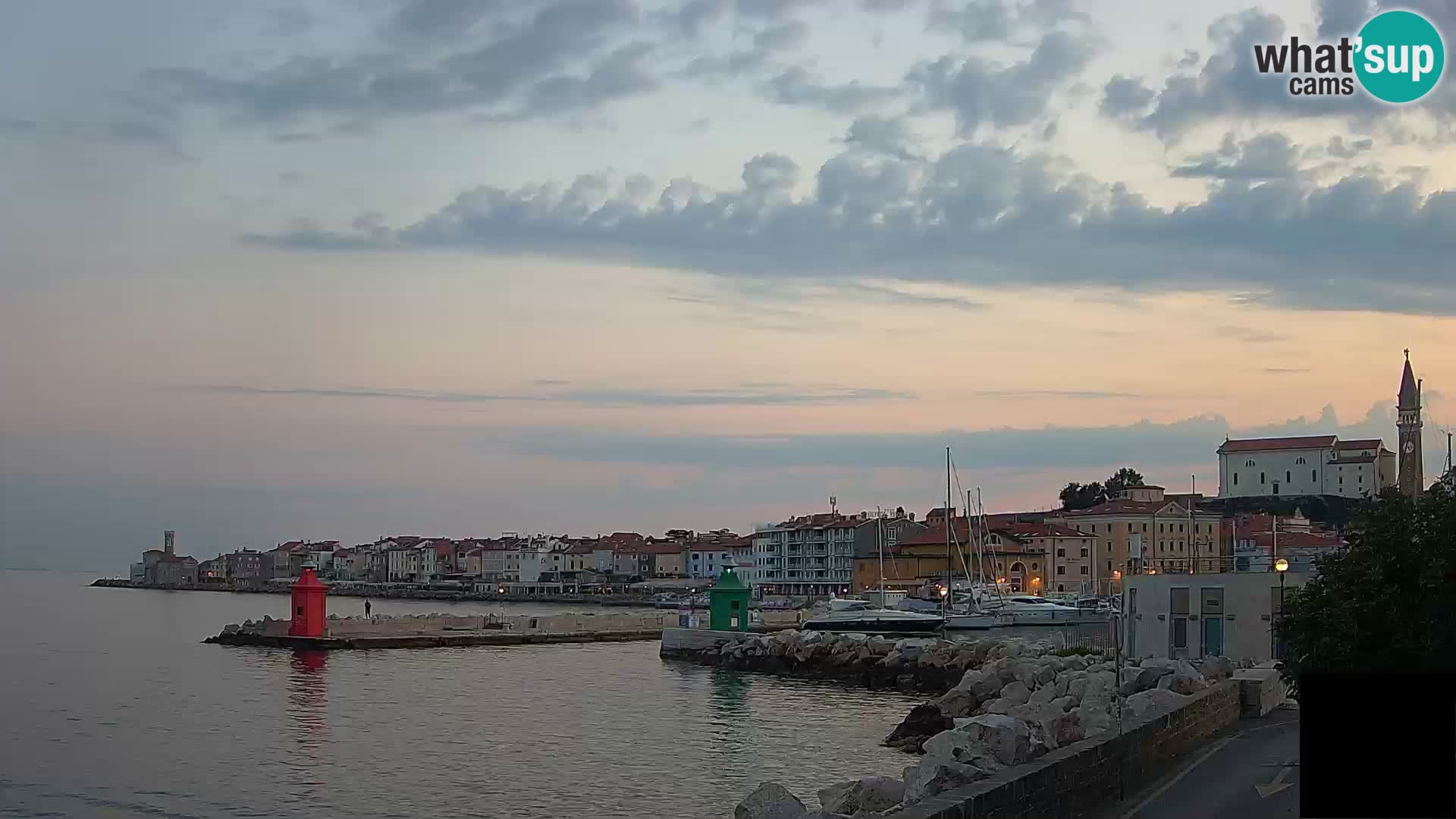 Piran – view to Punta and Mandrač