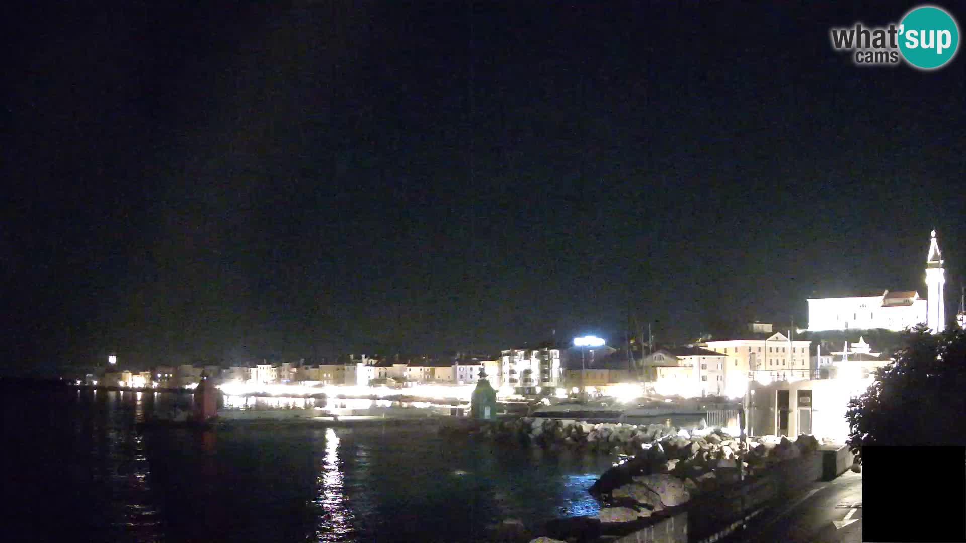 Pirano – vista verso la Punta e il “Mandrač”