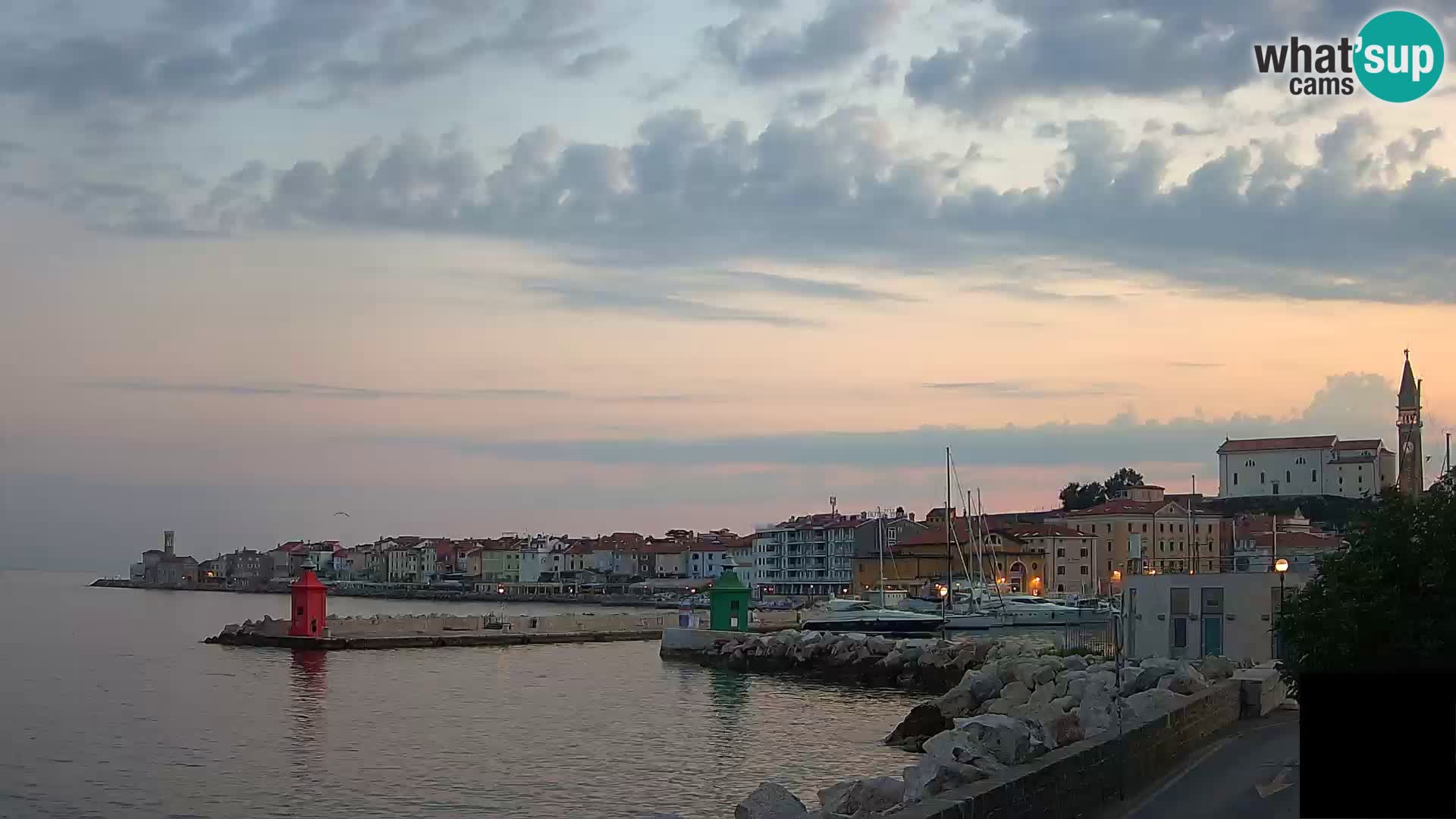 Pirano – vista verso la Punta e il “Mandrač”
