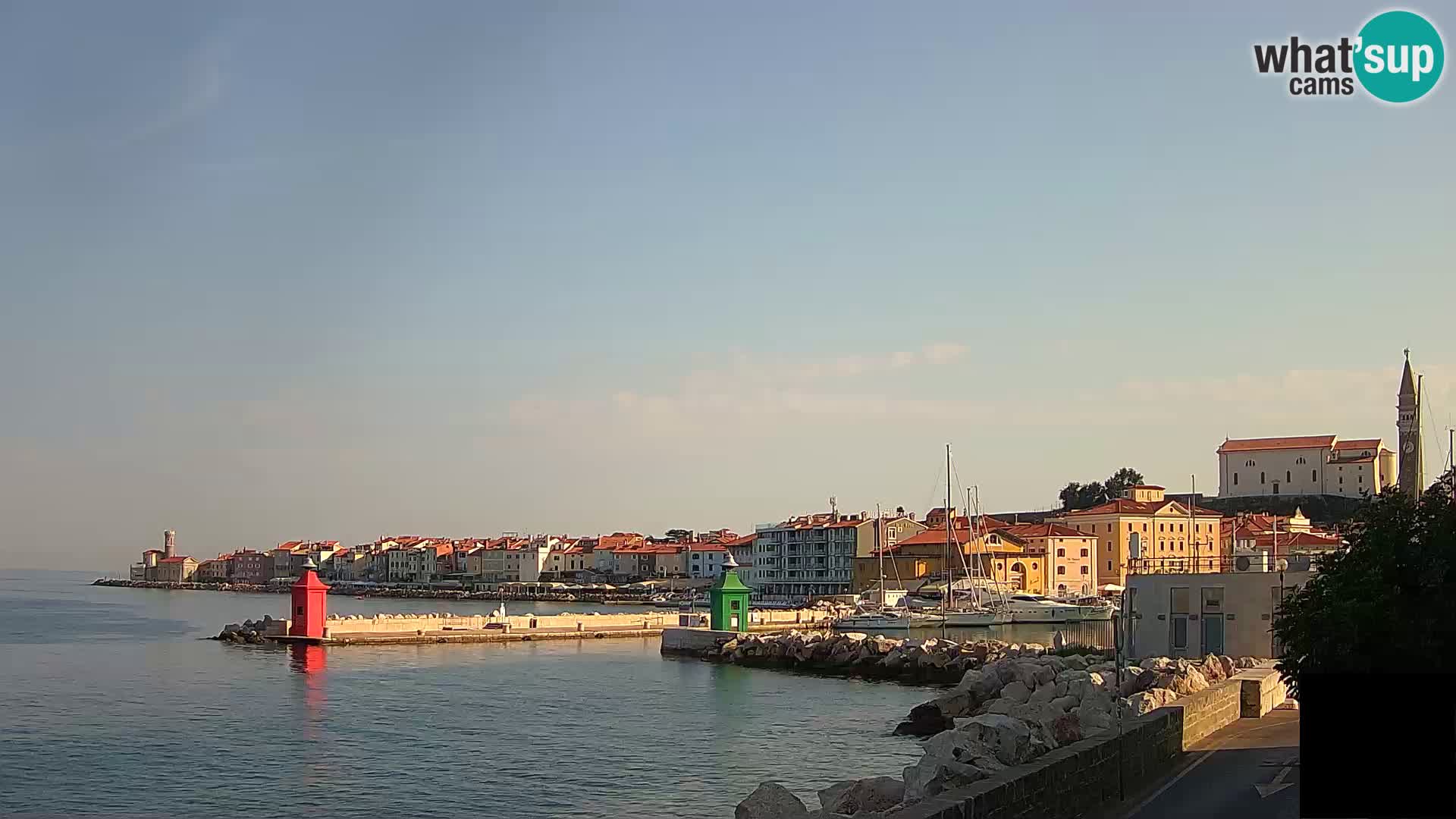 Piran – view to Punta and Mandrač
