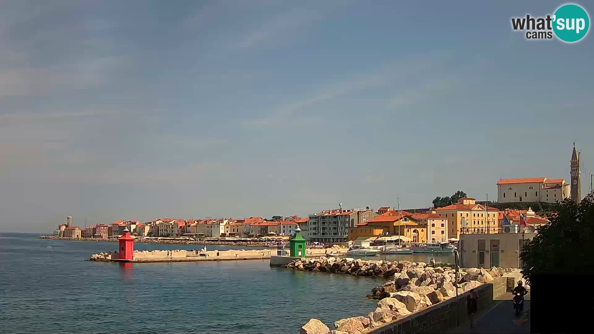 Piran – view to Punta and Mandrač