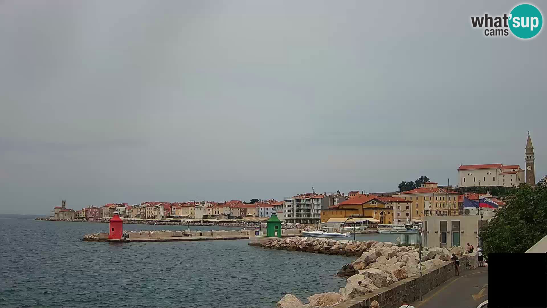 Piran – view to Punta and Mandrač