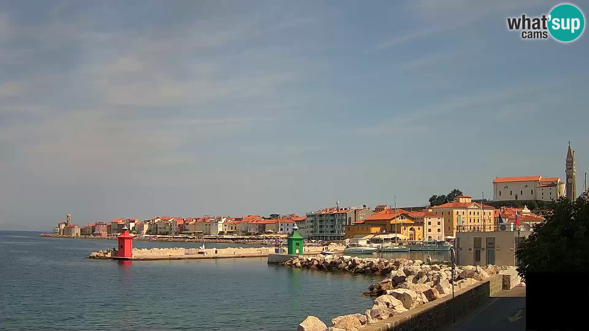 Piran – view to Punta and Mandrač