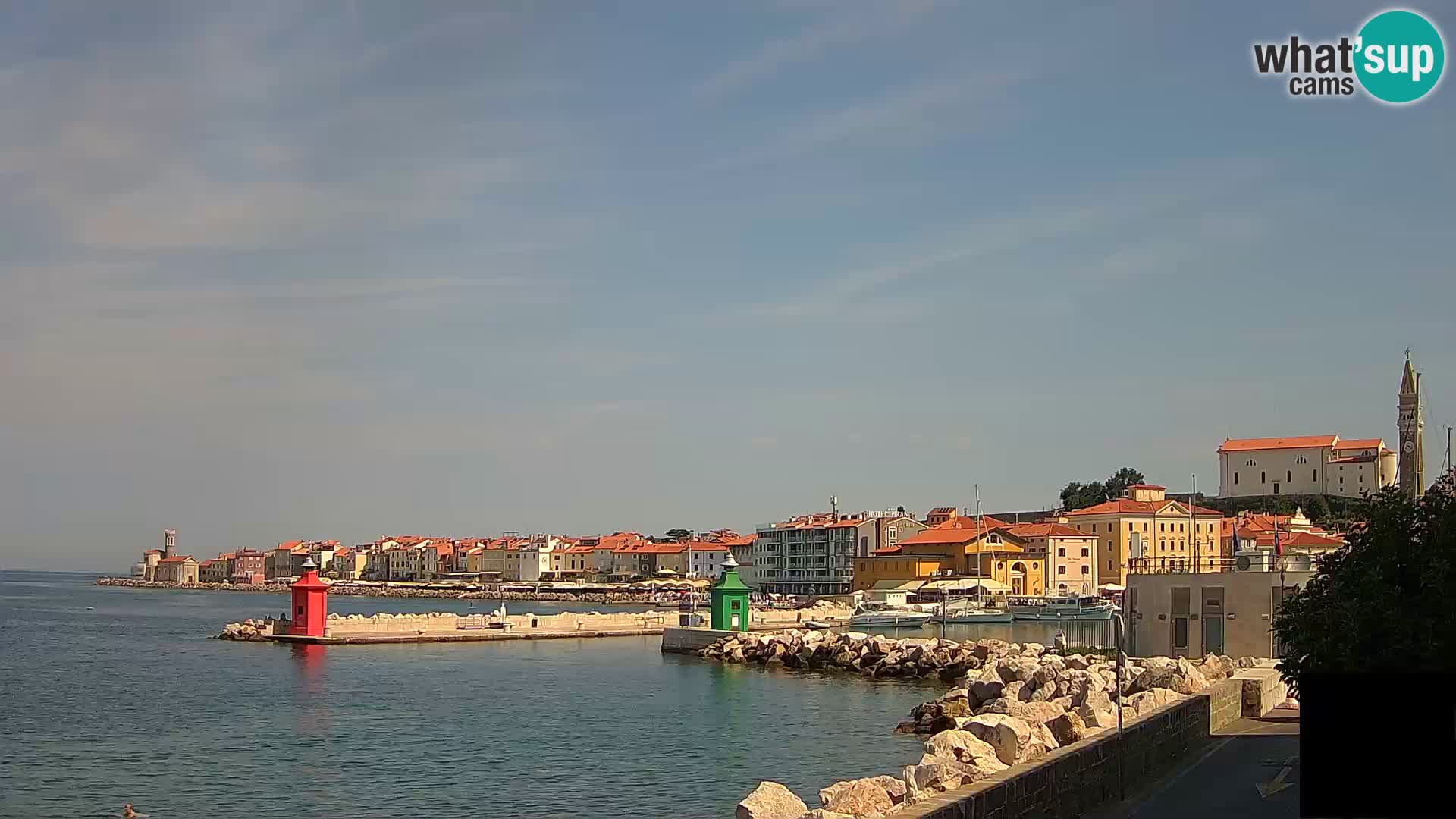 Pirano – vista verso la Punta e il “Mandrač”