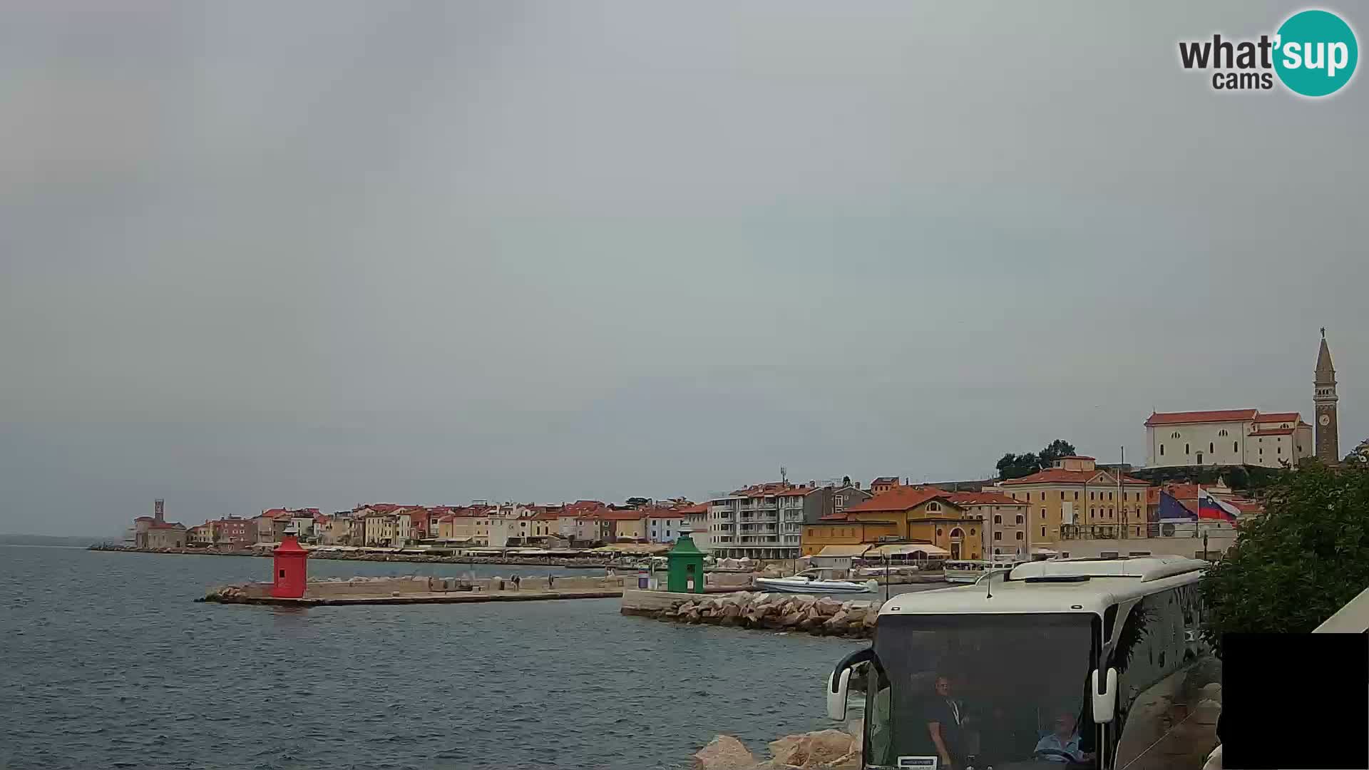 Piran – view to Punta and Mandrač