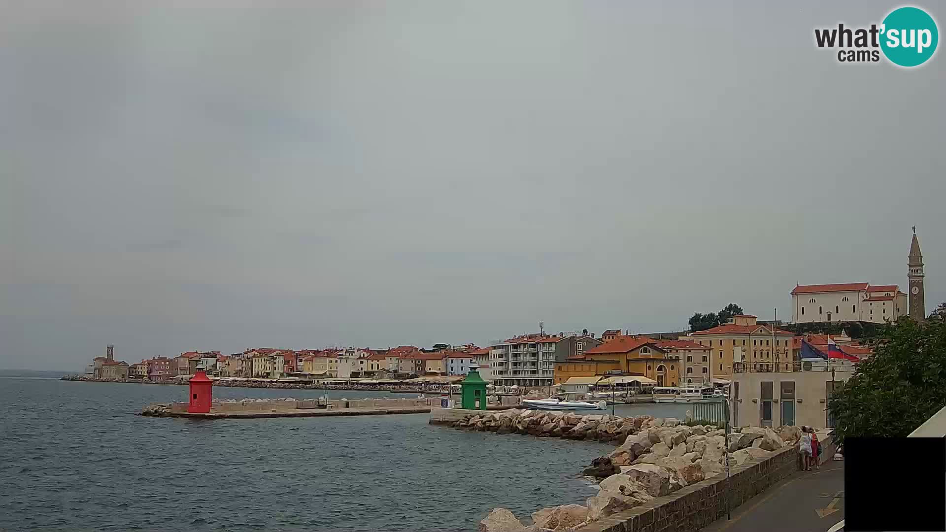 Piran – view to Punta and Mandrač